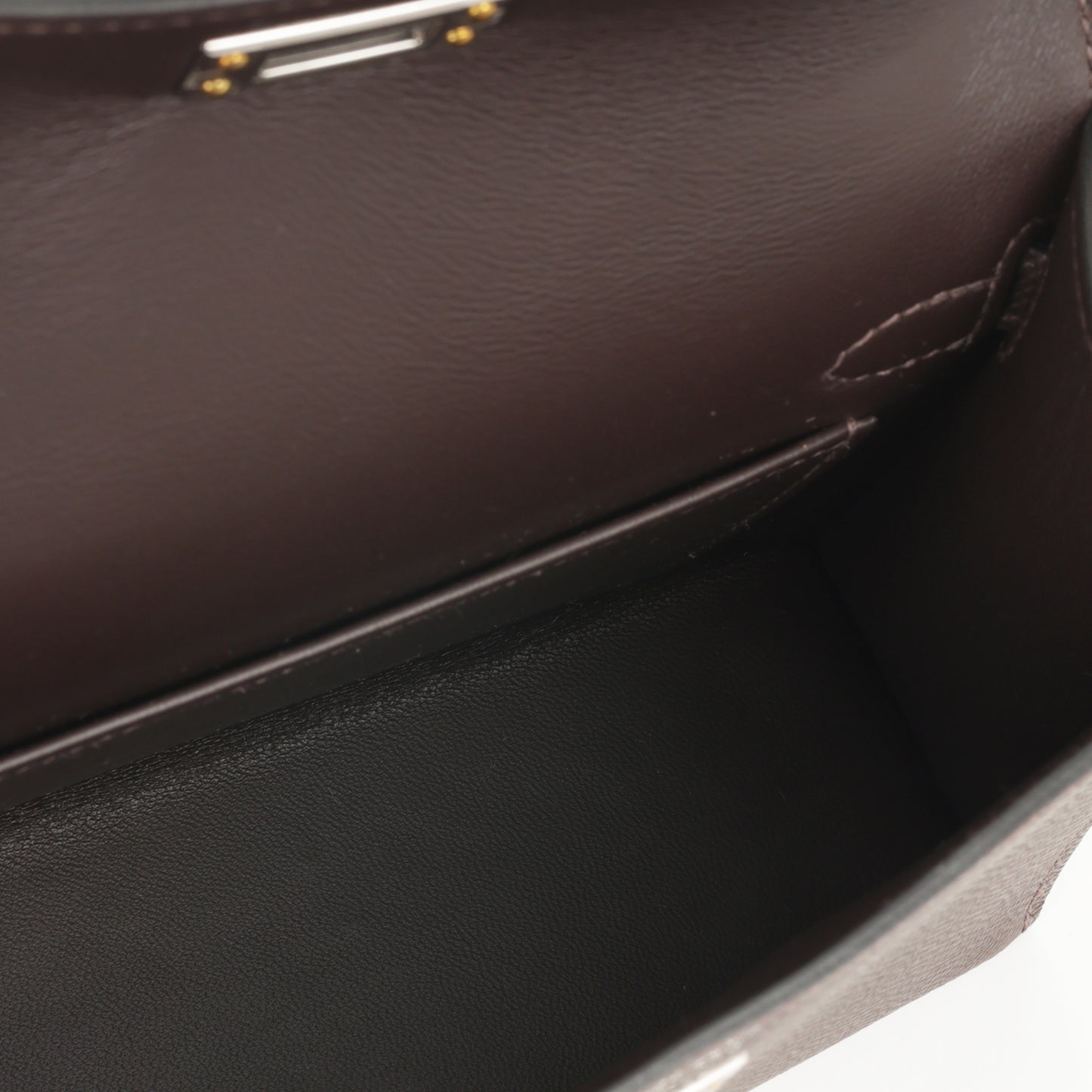 Hermès Mini Kelly - Ebene Epsom | Electrum Hardware