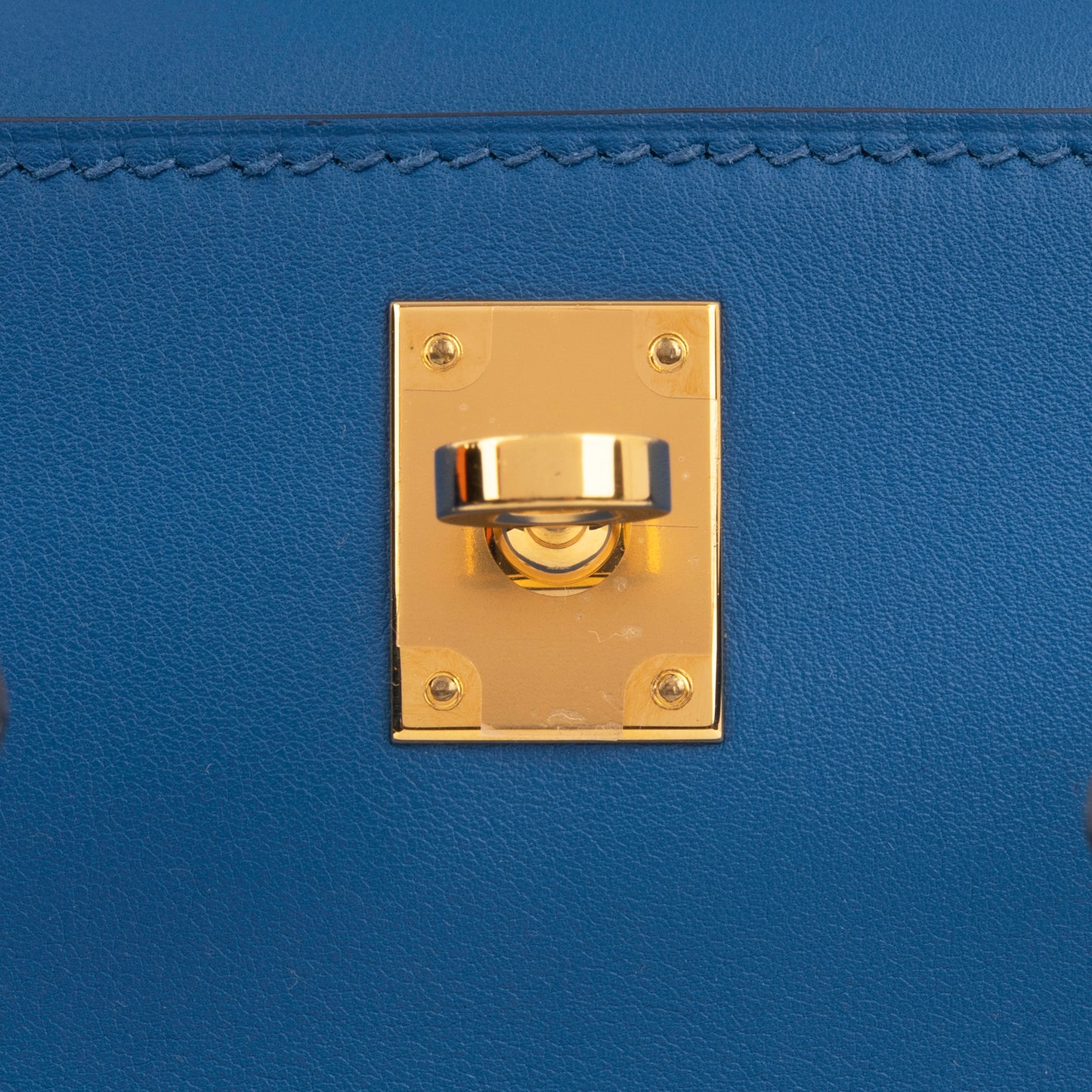 Hermès Kelly Pochette - Bleu De France Swift | Gold Hardware