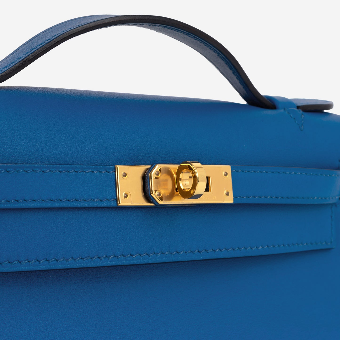 Hermès Kelly Pochette - Bleu De France Swift | Gold Hardware