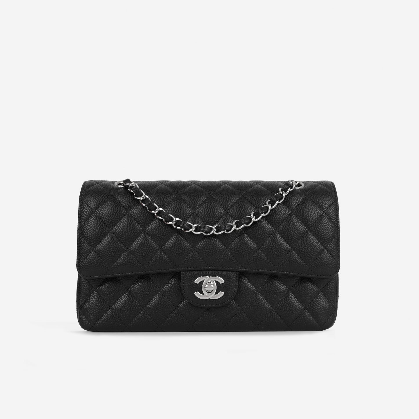 Chanel Medium Classic Flap Black Caviar | Silver Hardware