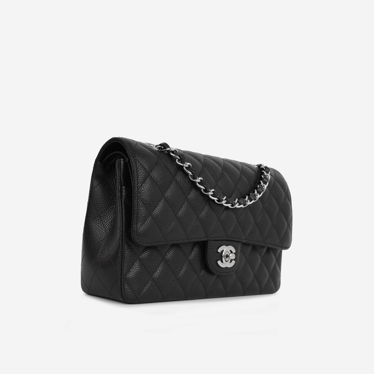 Chanel Medium Classic Flap Black Caviar | Silver Hardware
