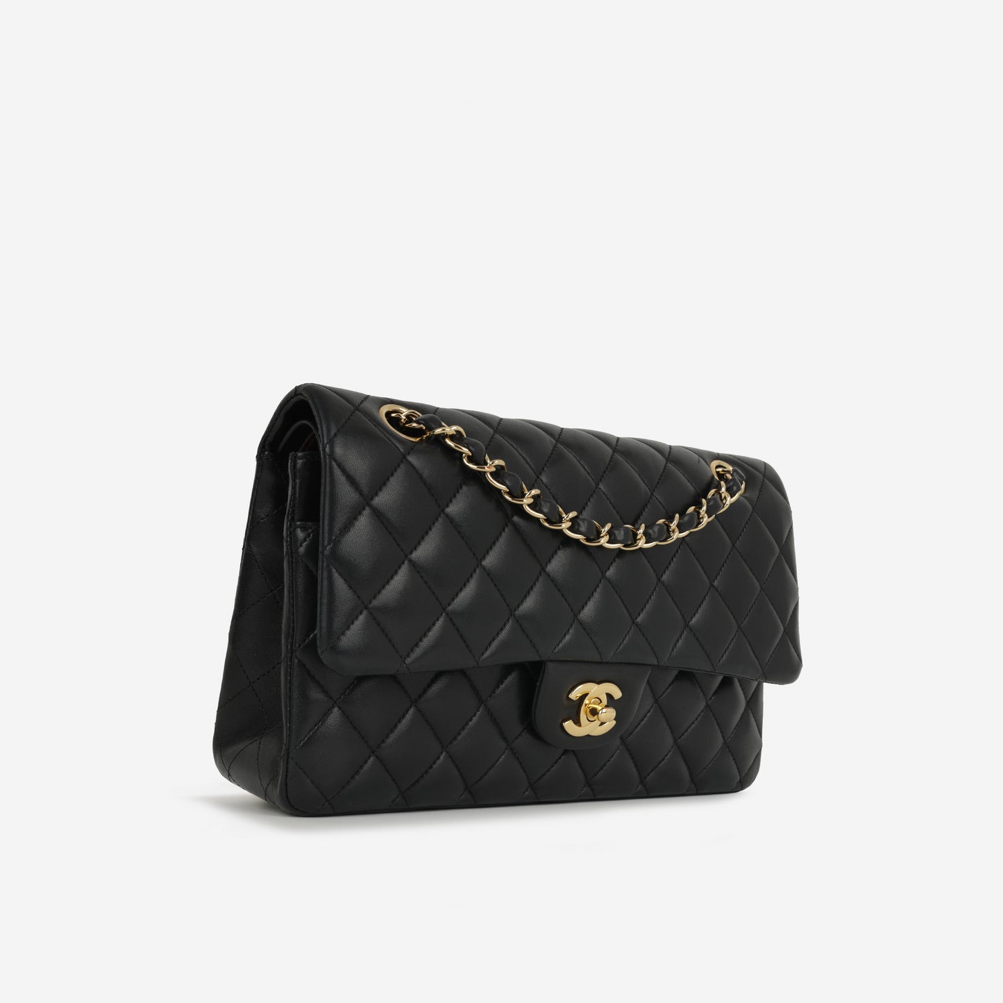Chanel Medium Classic Flap - Black Lambskin | Gold Hardware