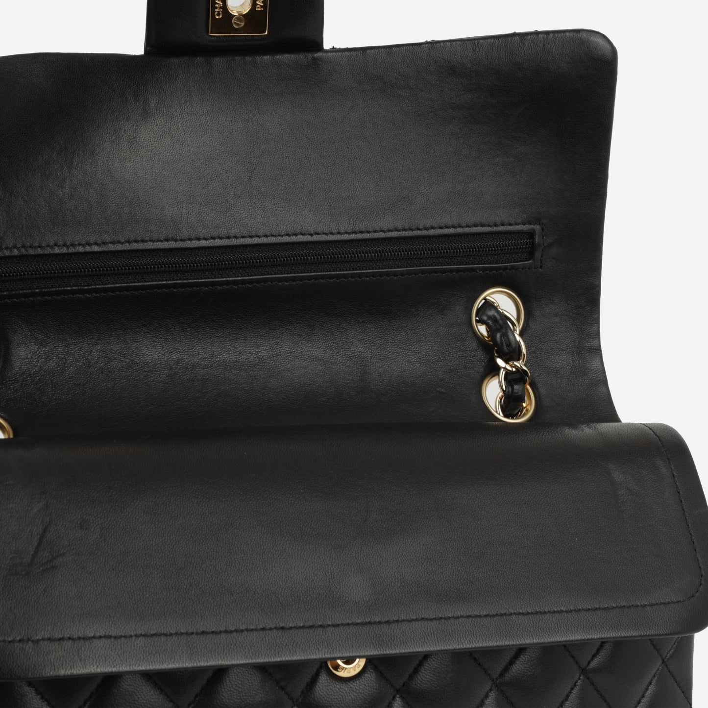 Chanel Medium Classic Flap - Black Lambskin | Gold Hardware