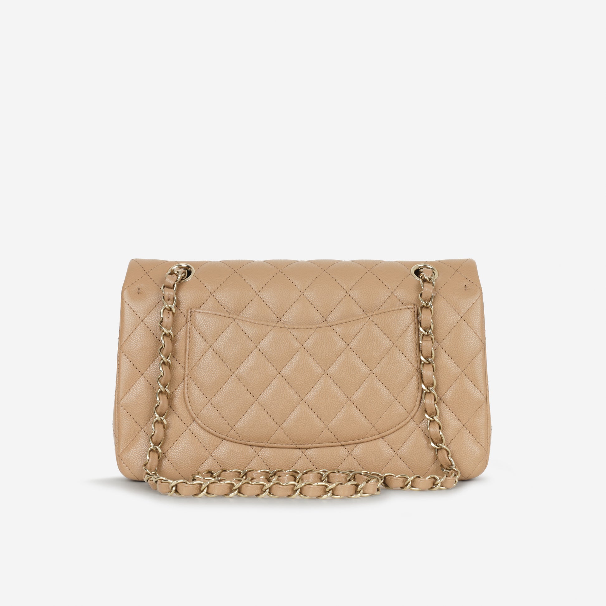 Chanel Medium Classic Flap Caramel Caviar | Champagne Gold Hardware - Bagista