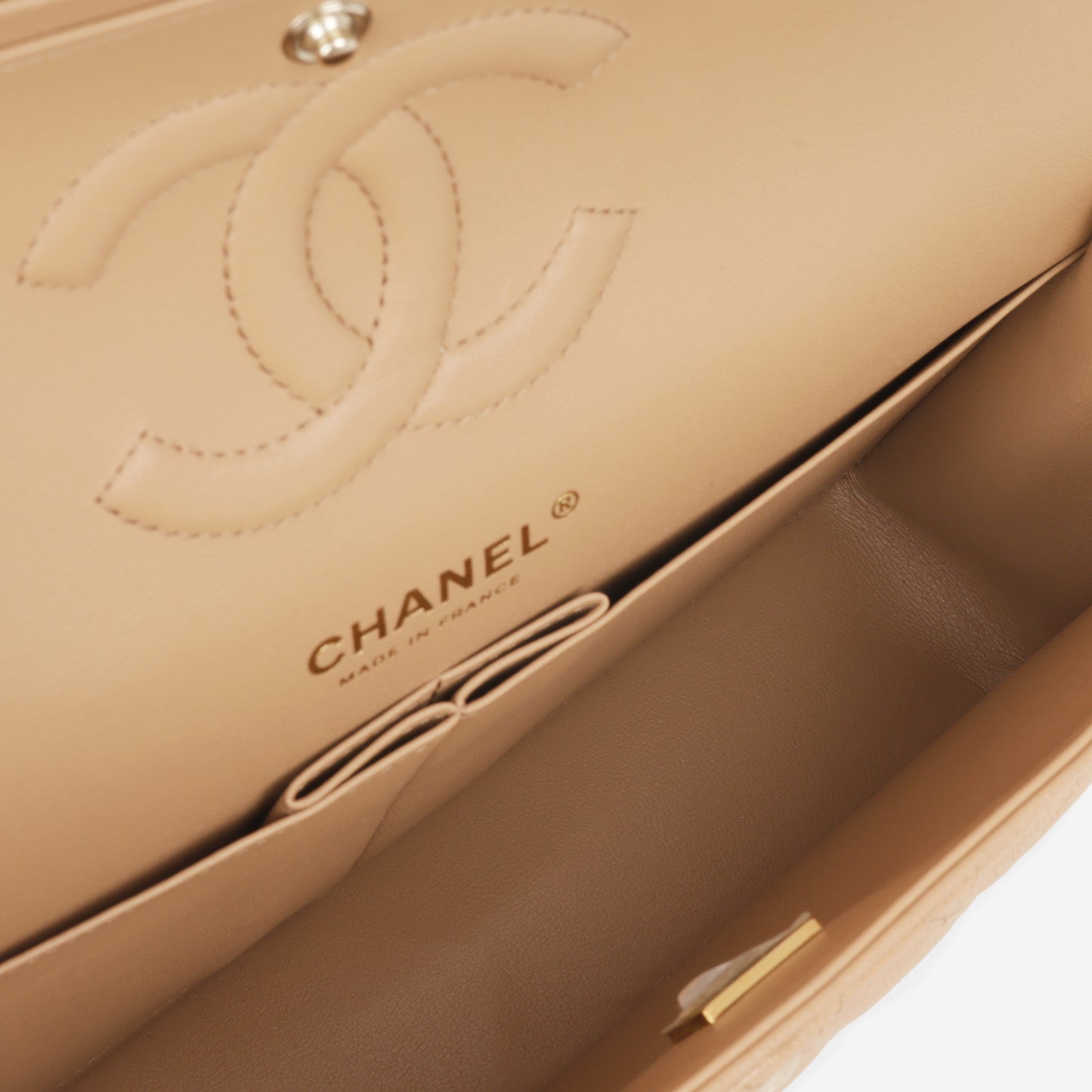 Chanel Medium Classic Flap Caramel Caviar | Champagne Gold Hardware - Bagista