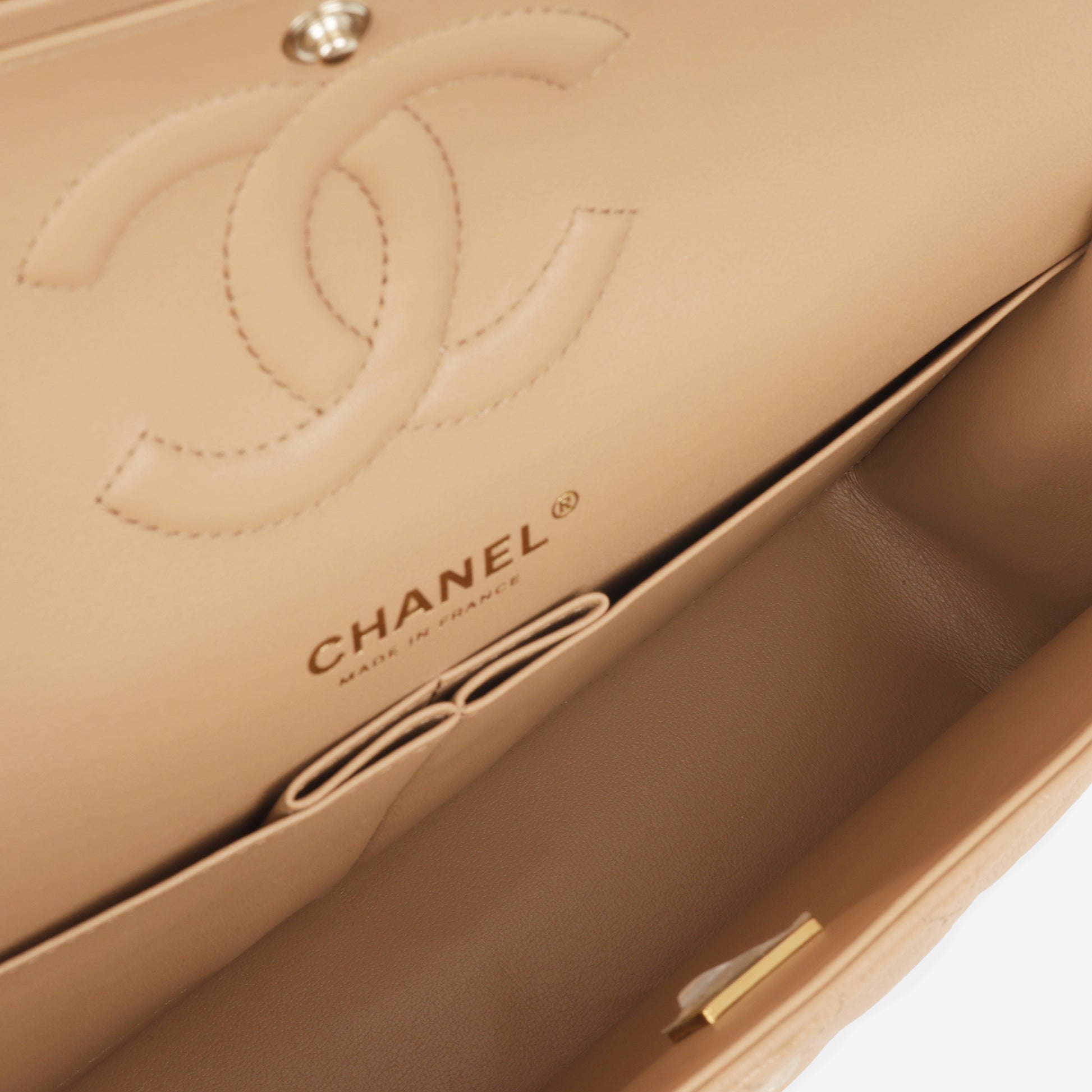 Chanel Medium Classic Flap Caramel Caviar | Champagne Gold Hardware - Bagista