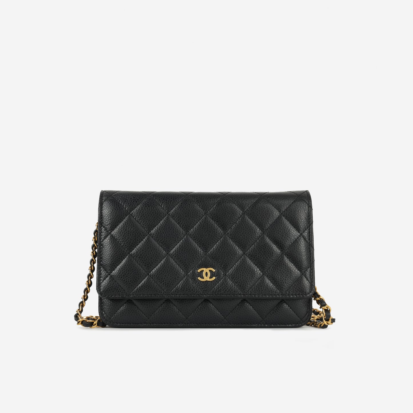 Chanel Classic Wallet on Chain - Black Caviar | Gold Hardware