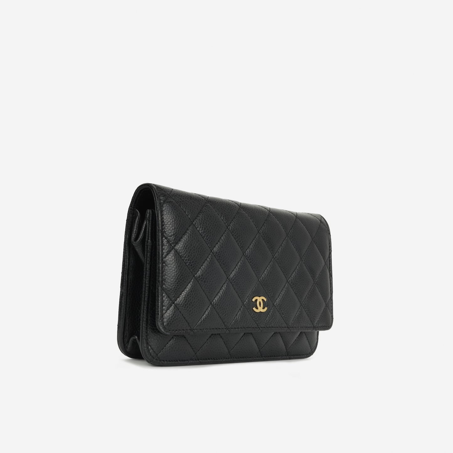 Chanel Classic Wallet on Chain - Black Caviar | Gold Hardware