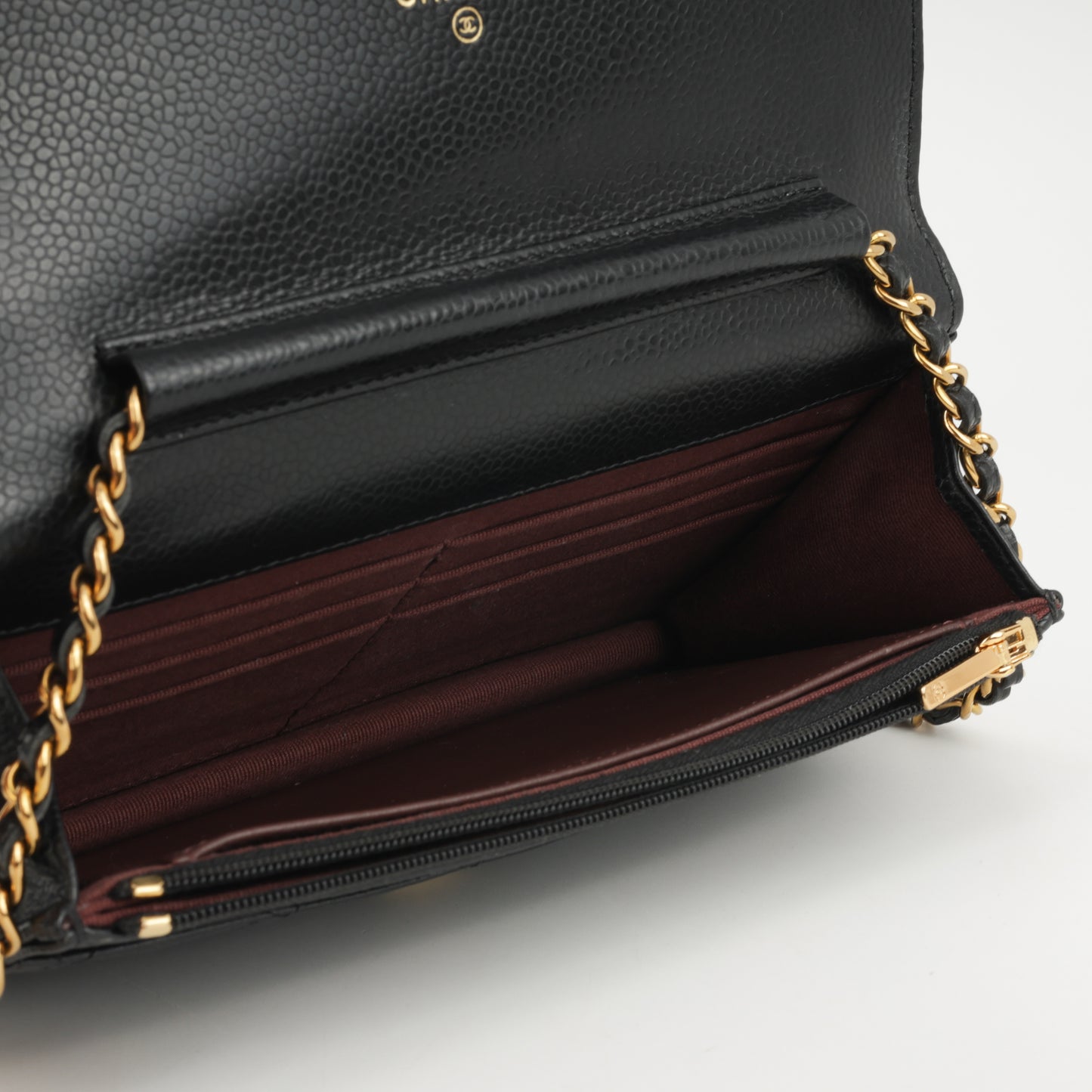 Chanel Classic Wallet on Chain - Black Caviar | Gold Hardware