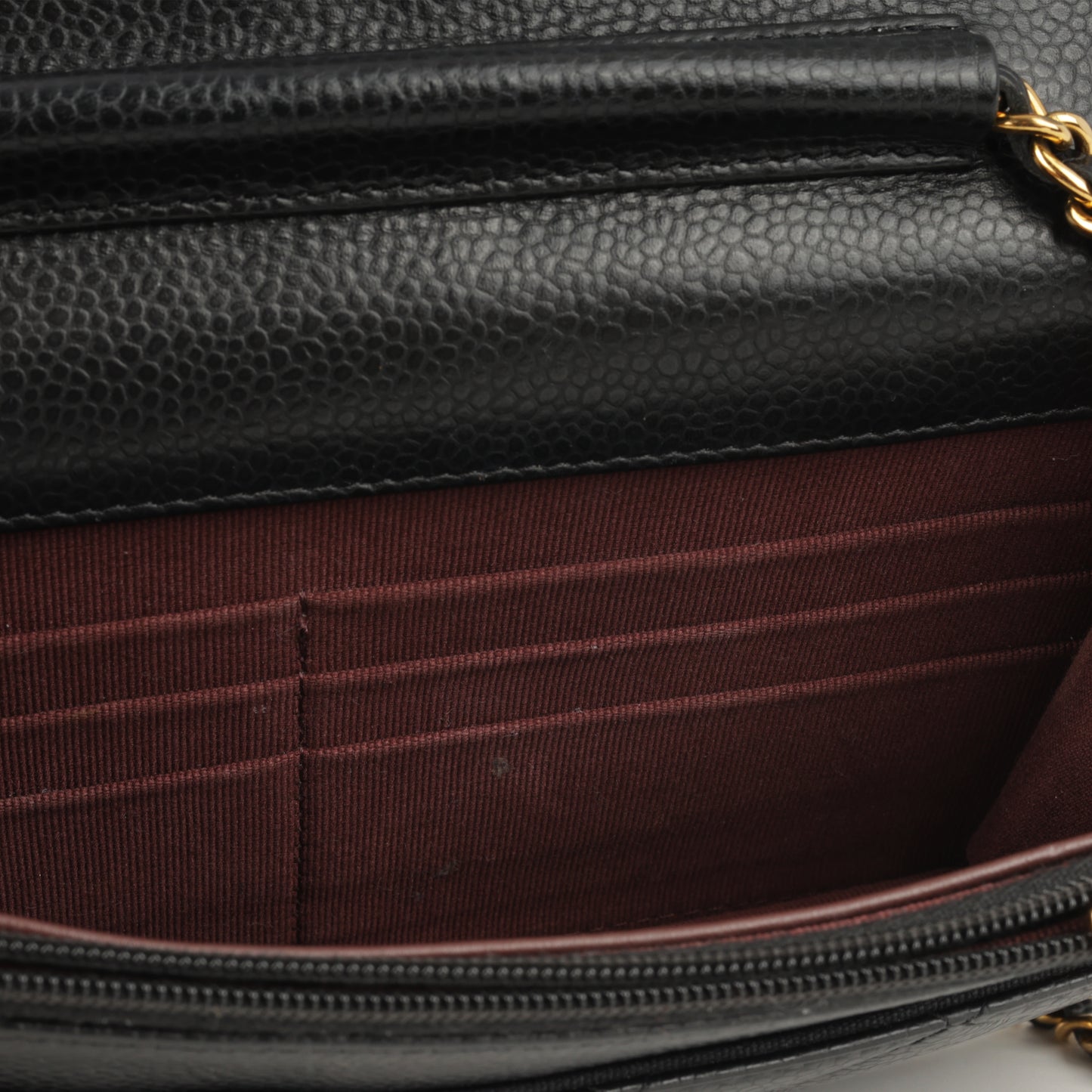Chanel Classic Wallet on Chain - Black Caviar | Gold Hardware