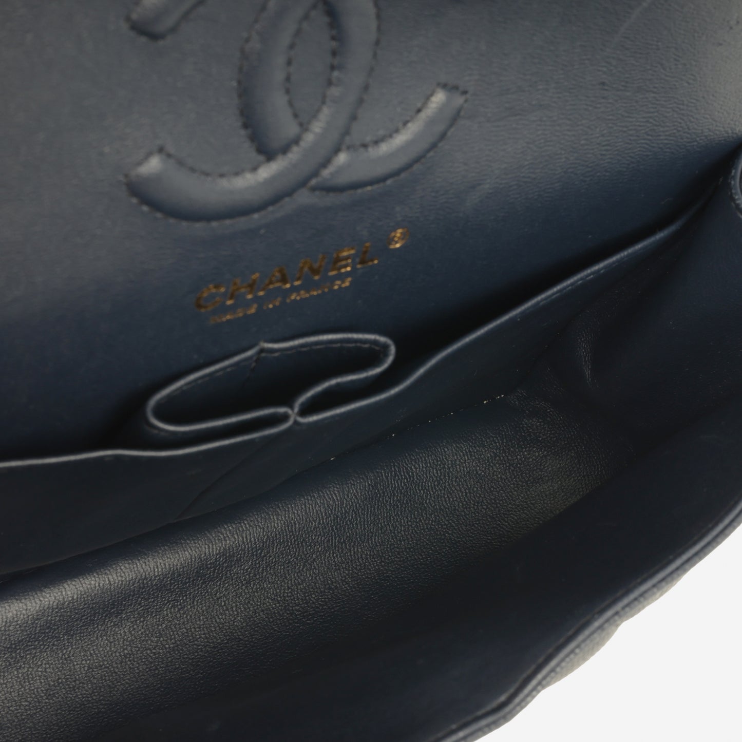 Chanel Small Classic Flap - Midnight Blue Caviar | Champagne Gold Hardware