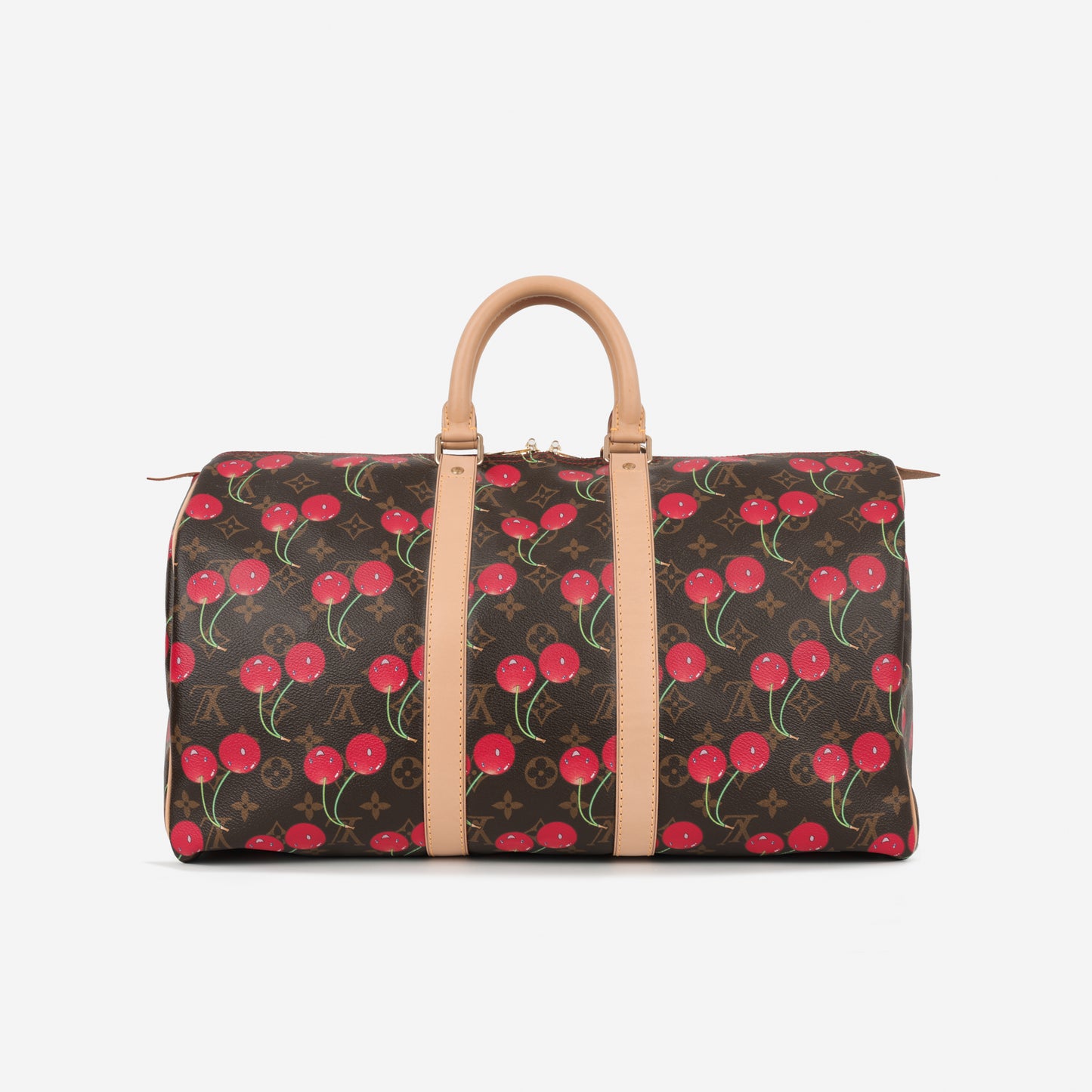 Vintage Louis Vuitton x TM Keepall Bandoulière 45 - Cerises Monogram | Gold Hardware