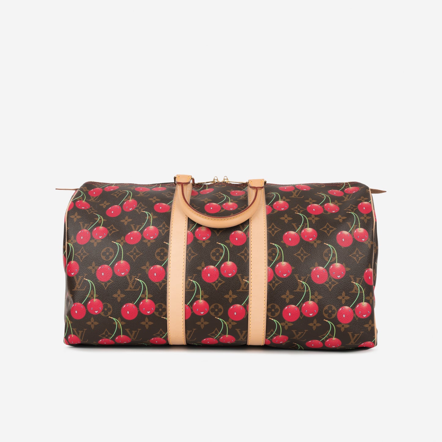 Vintage Louis Vuitton x TM Keepall Bandoulière 45 - Cerises Monogram | Gold Hardware