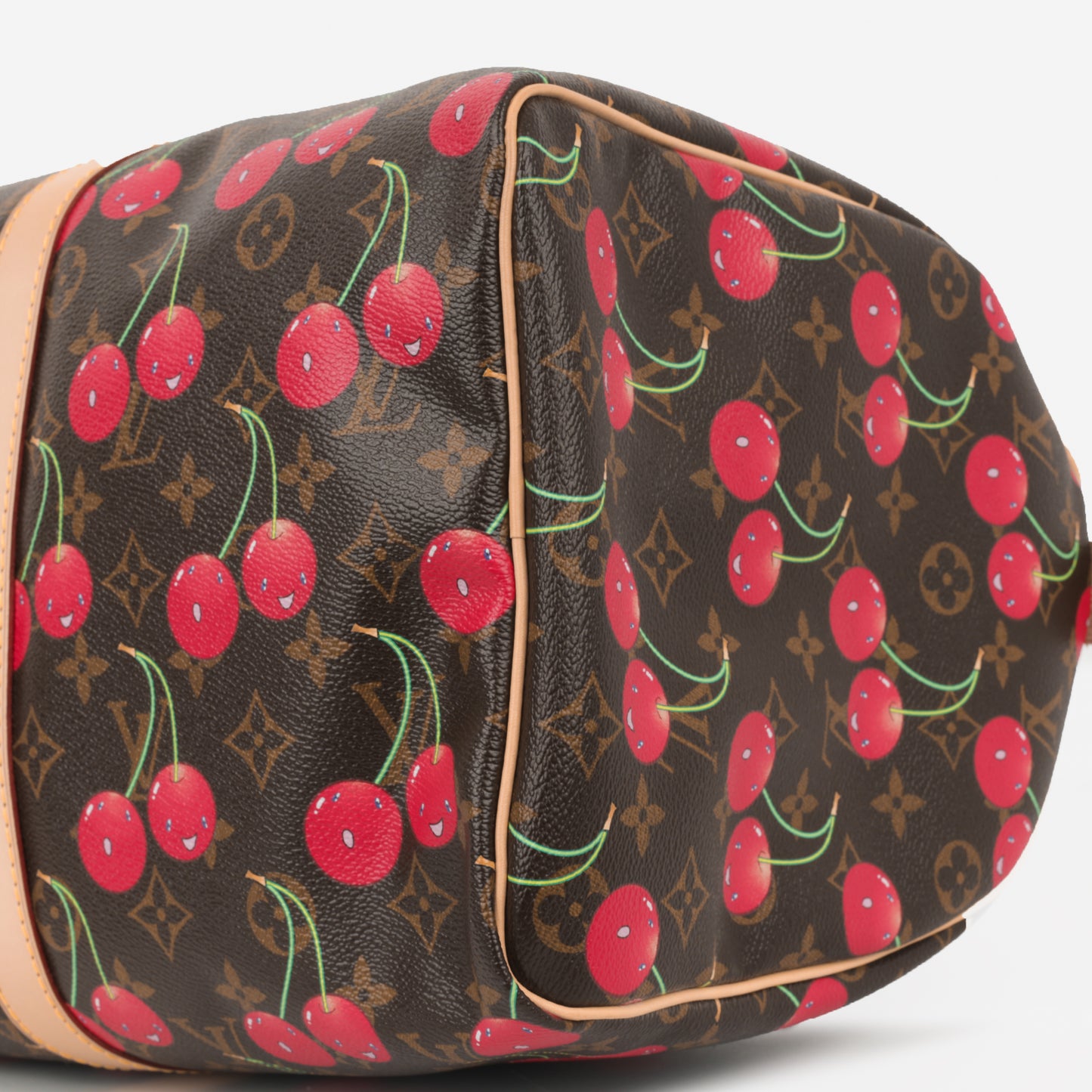 Vintage Louis Vuitton x TM Keepall Bandoulière 45 - Cerises Monogram | Gold Hardware