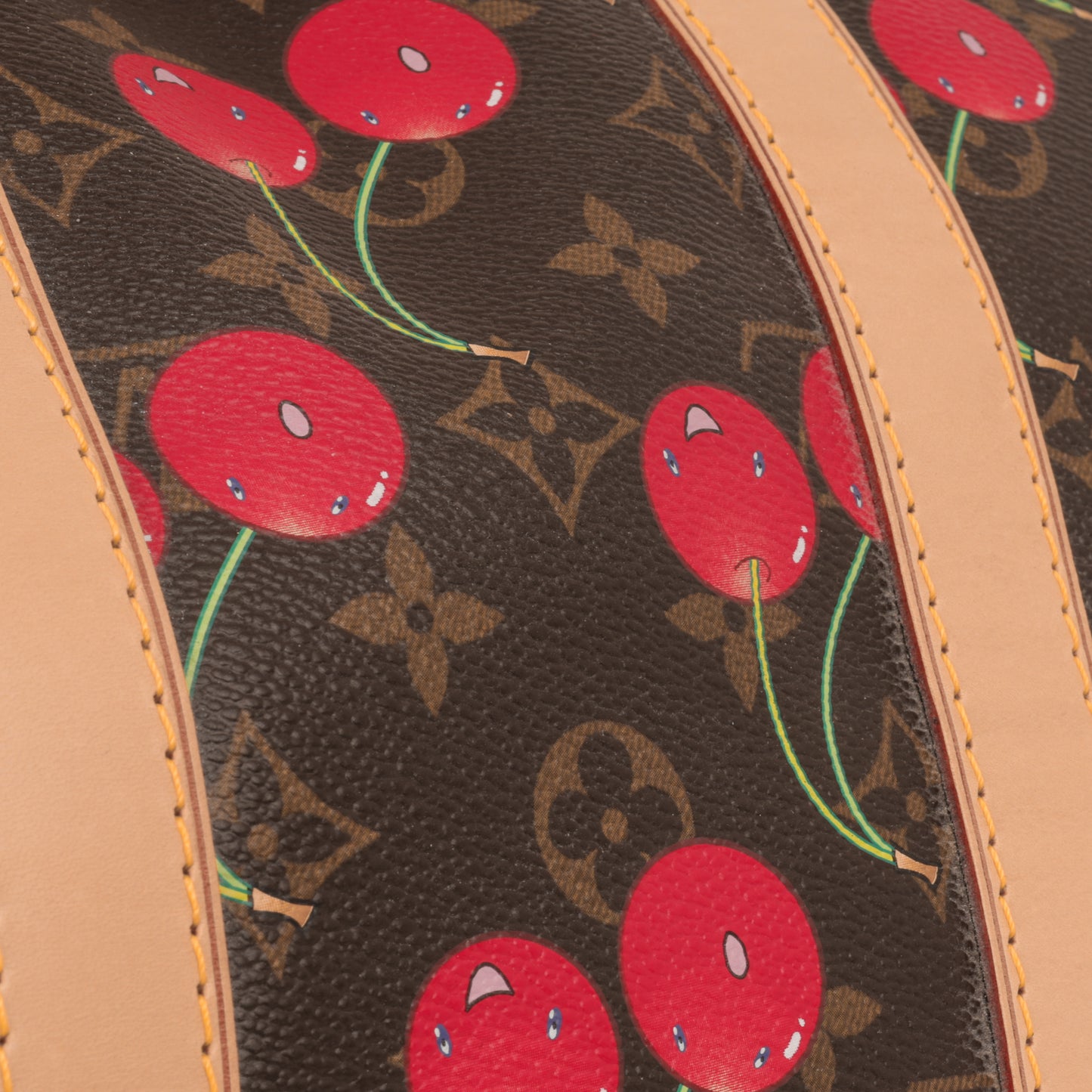 Vintage Louis Vuitton x TM Keepall Bandoulière 45 - Cerises Monogram | Gold Hardware