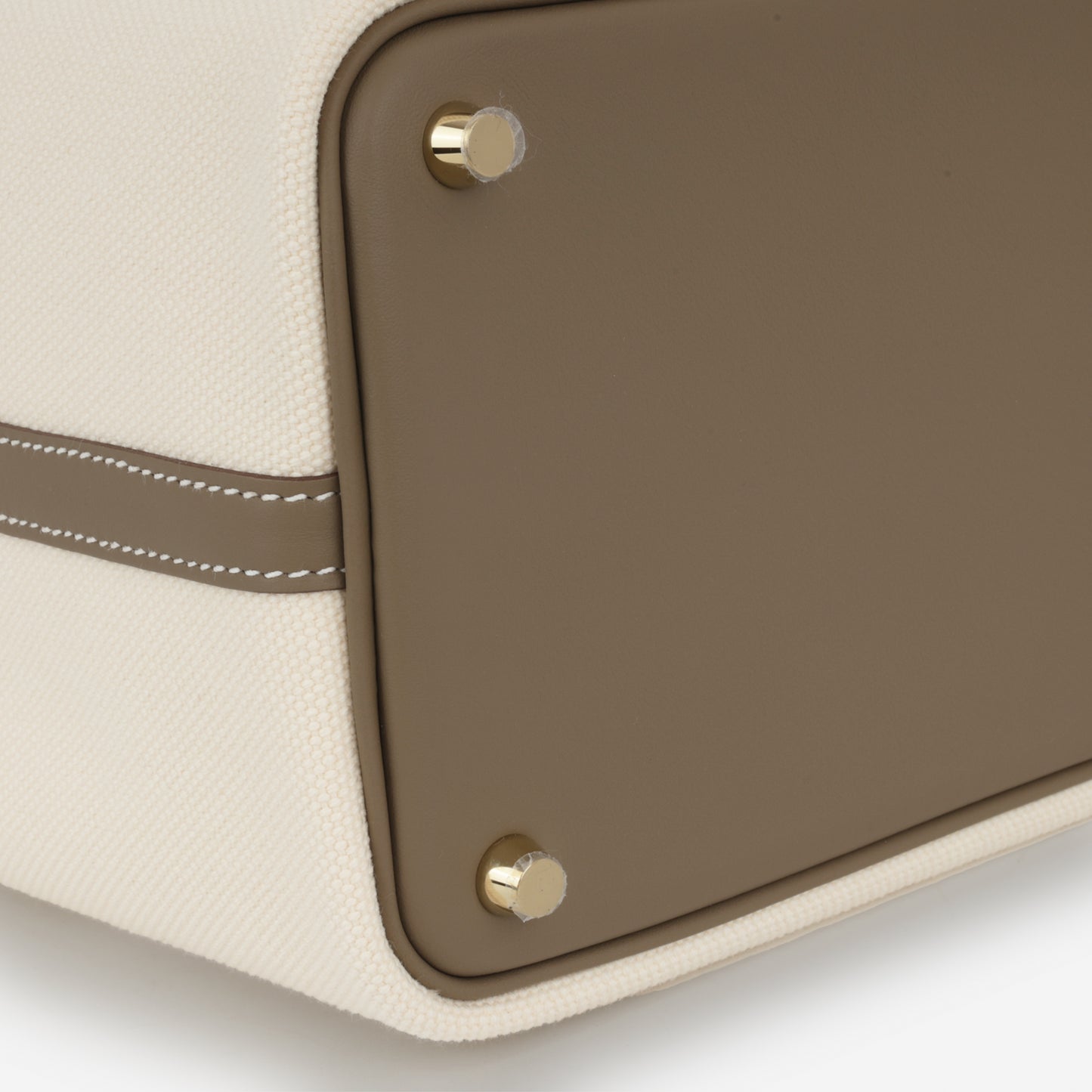 Hermès Picotin 18 Cargo - Ecru Canvas / Etoupe Swift | Gold Hardware