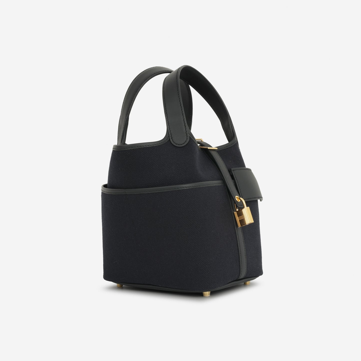 Hermès Picotin 18 Cargo - Noir Canvas / Swift | Gold Hardware