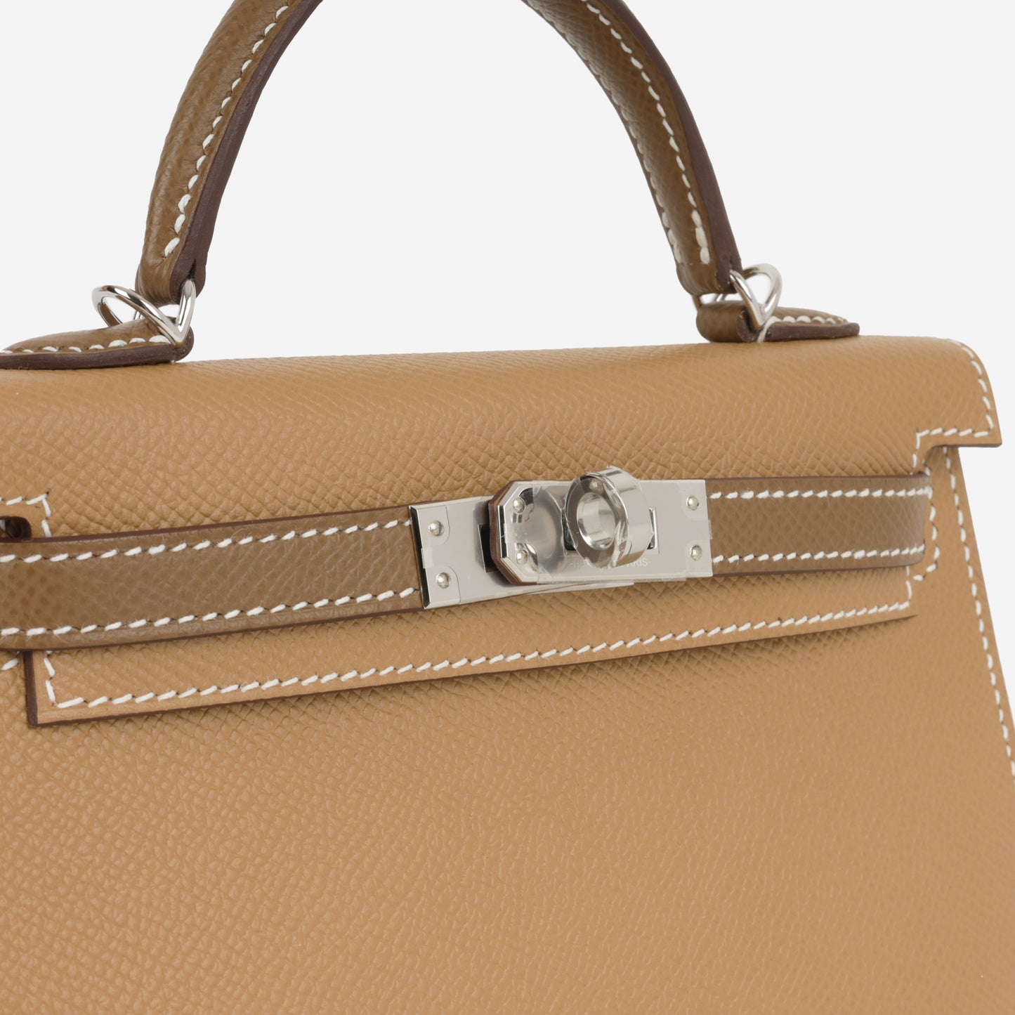 Hermès HSS Mini Kelly - Biscuit / Alezan Epsom | Palladium Hardware