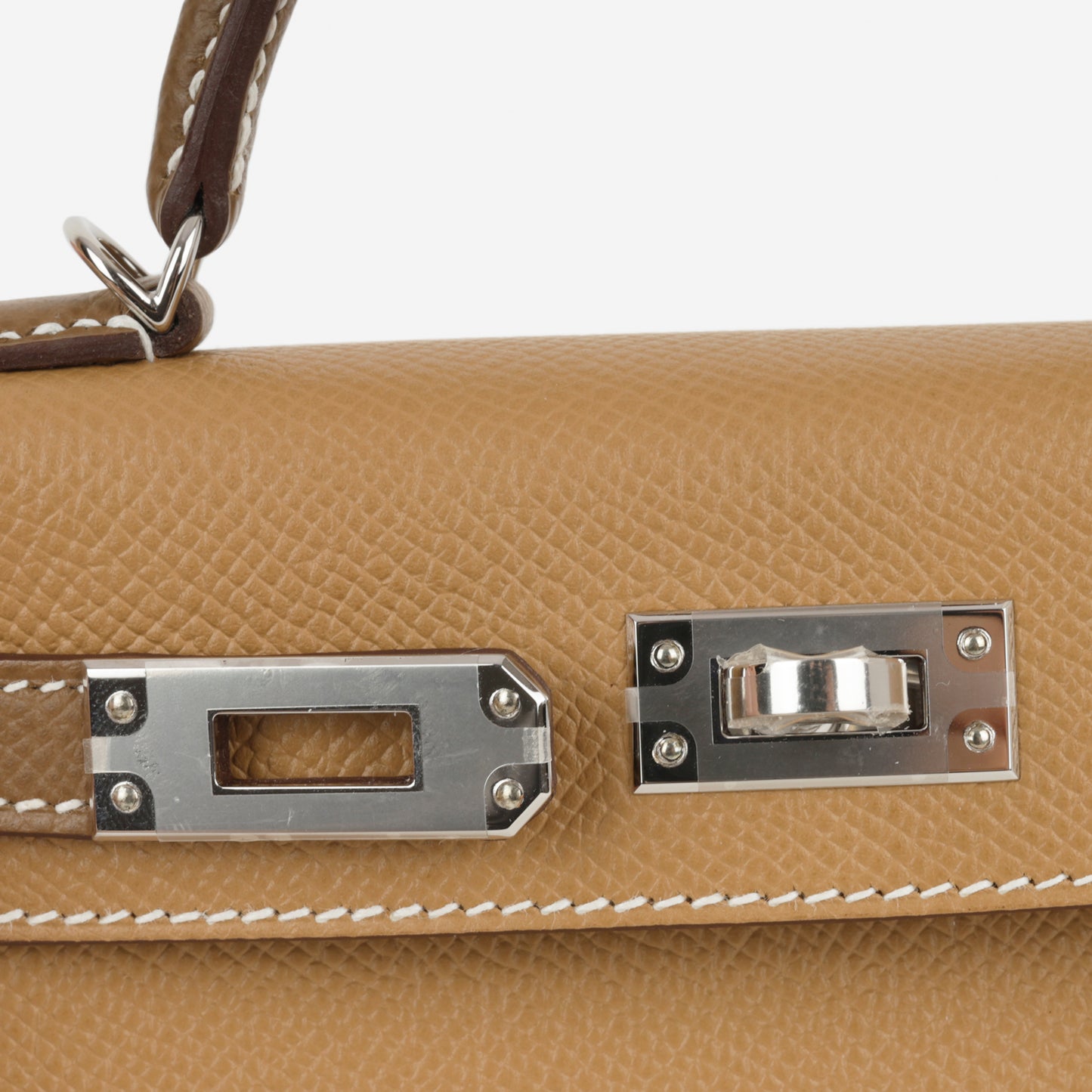 Hermès HSS Mini Kelly - Biscuit / Alezan Epsom | Palladium Hardware