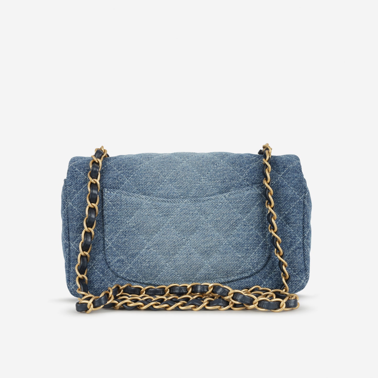 Chanel Mini Rectangular - Blue Ombre Denim | Gold Hardware