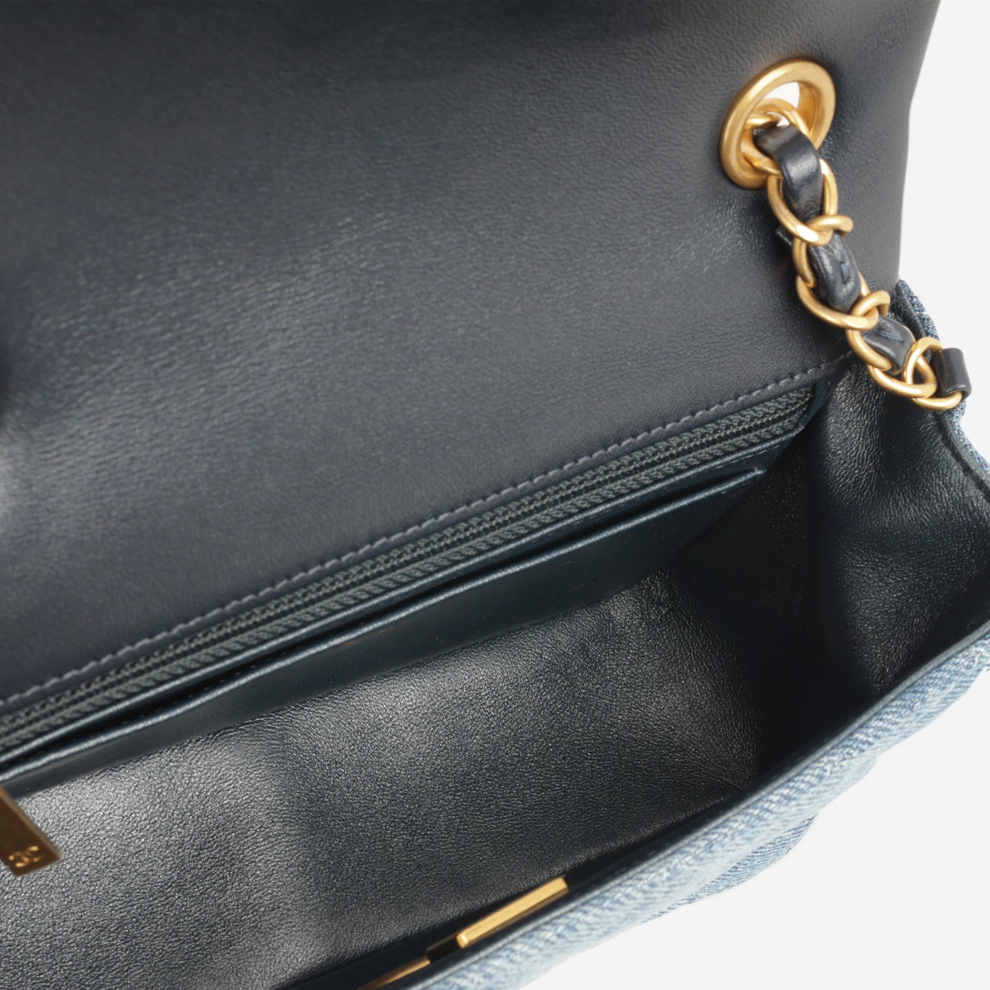 Chanel Mini Rectangular - Blue Ombre Denim | Gold Hardware