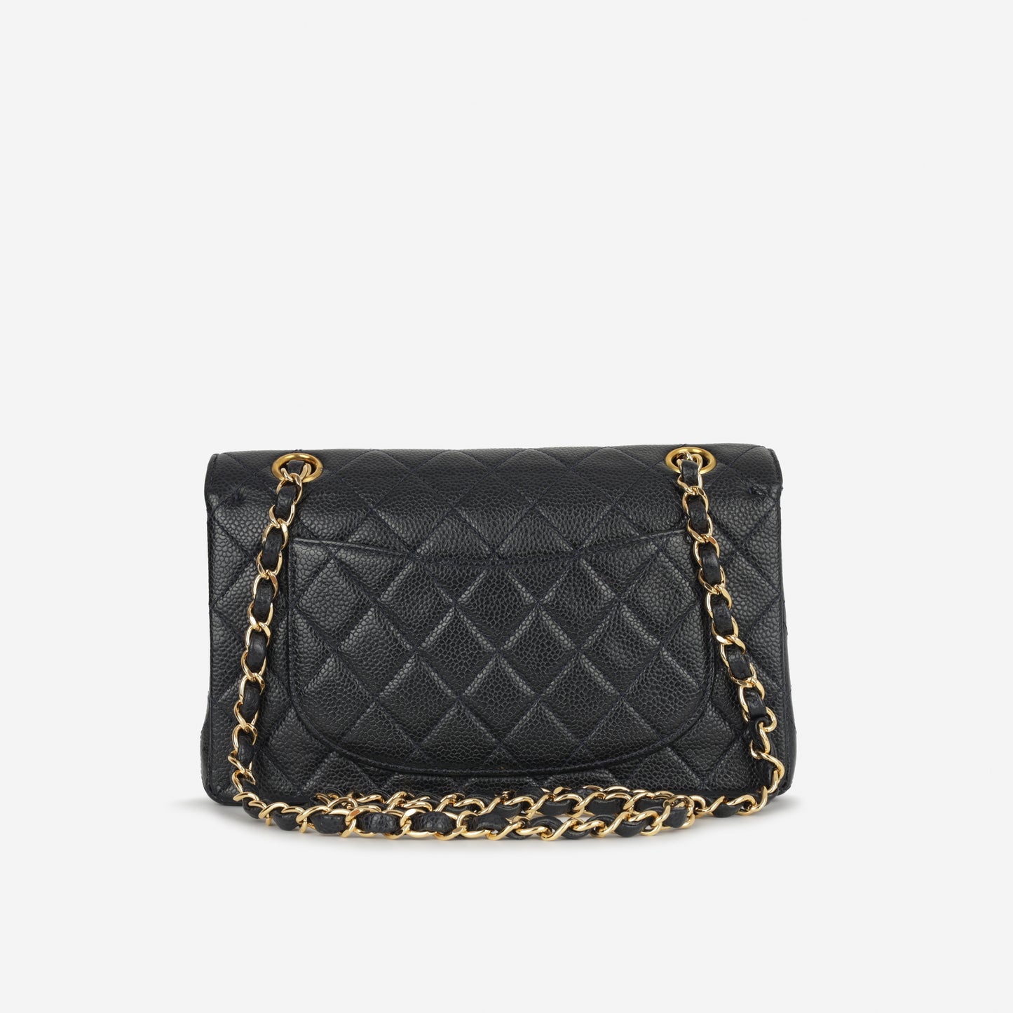 Chanel Vintage Small Classic Flap - Midnight Blue Caviar | Gold Hardware