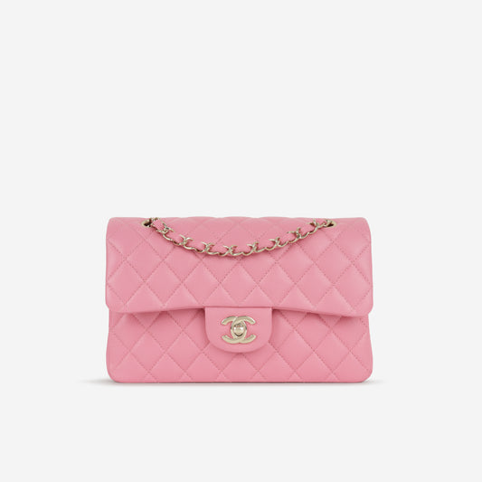 Chanel Small Classic Flap - Pink Caviar | Champagne Gold Hardware