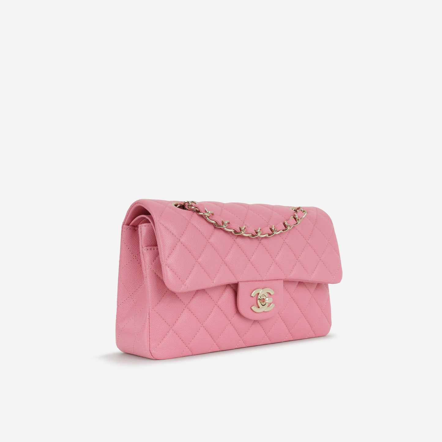 Chanel Small Classic Flap - Pink Caviar | Champagne Gold Hardware