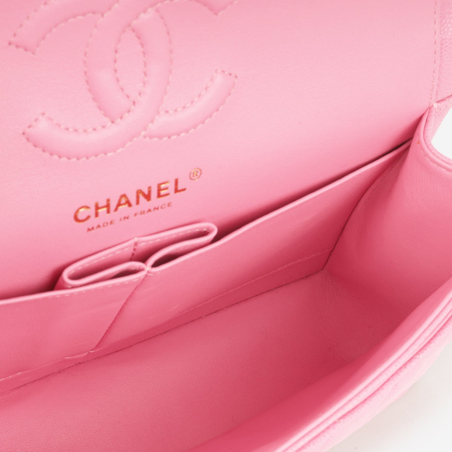 Chanel Small Classic Flap - Pink Caviar | Champagne Gold Hardware