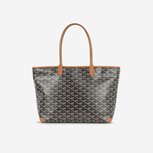 Goyard Artois PM - Black / Tan Goyardine | Palladium Hardware