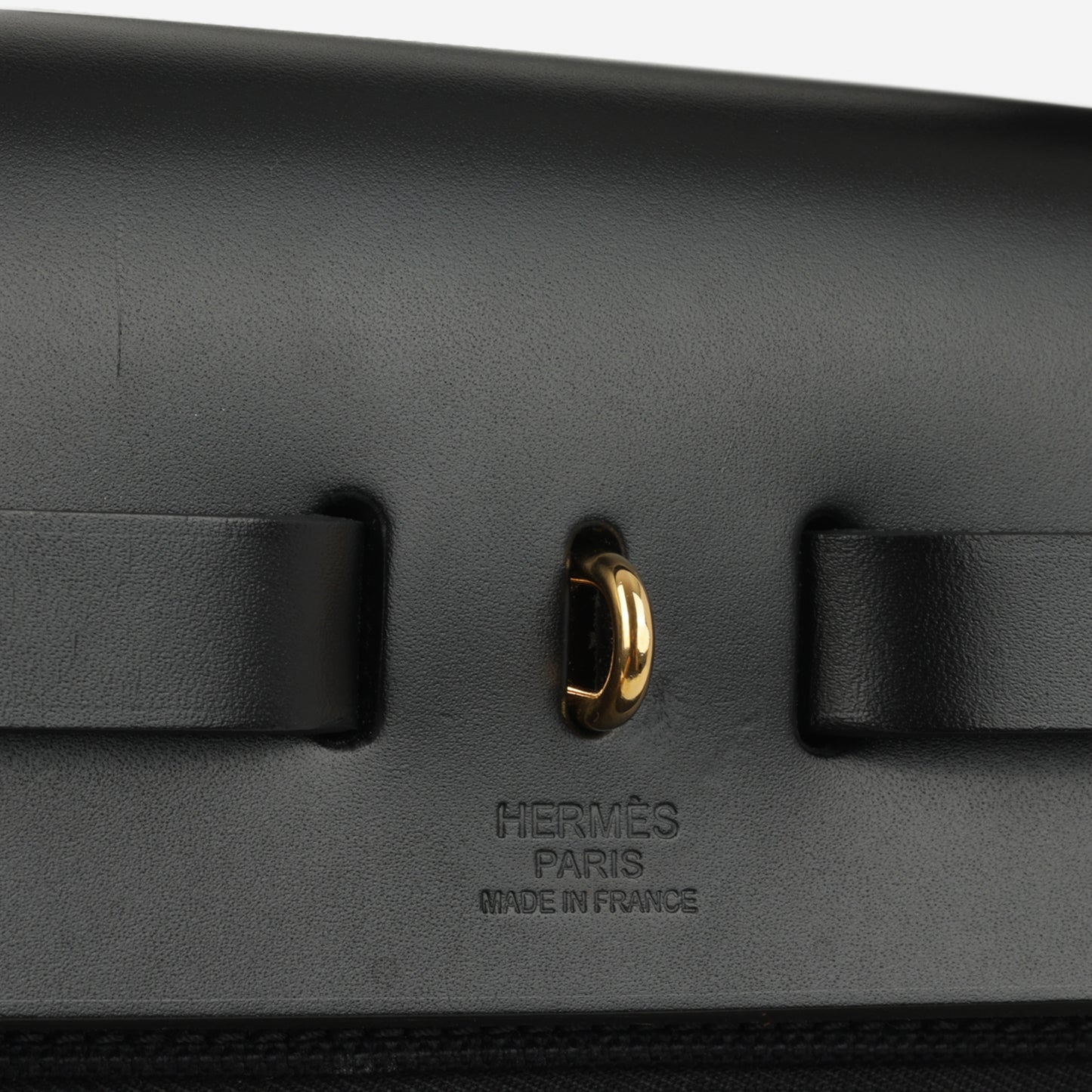 Hermès Herbag 31 - Noir Canvas / Hunter | Gold Hardware
