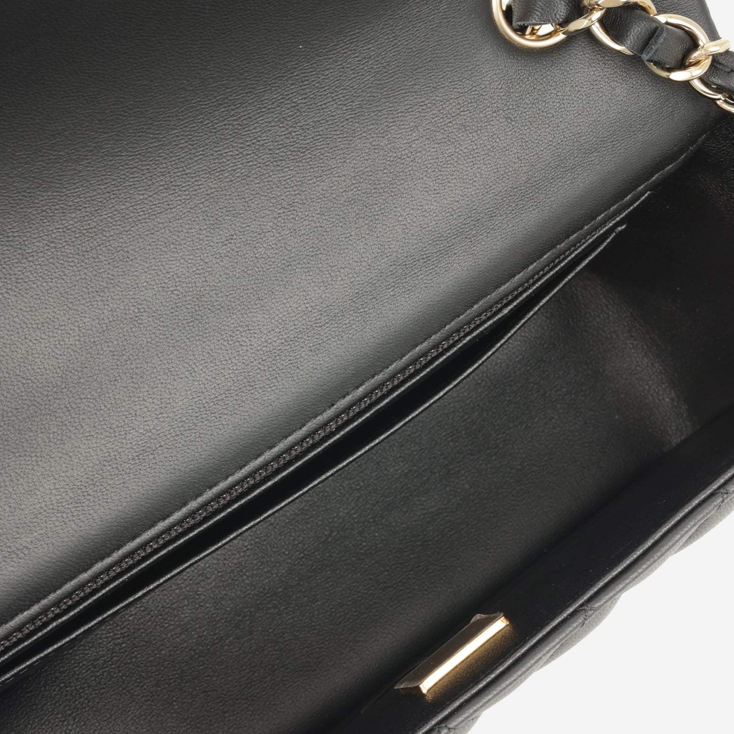 Chanel Mini Flap Rectangular - Black Lambskin | Champagne Gold Hardware