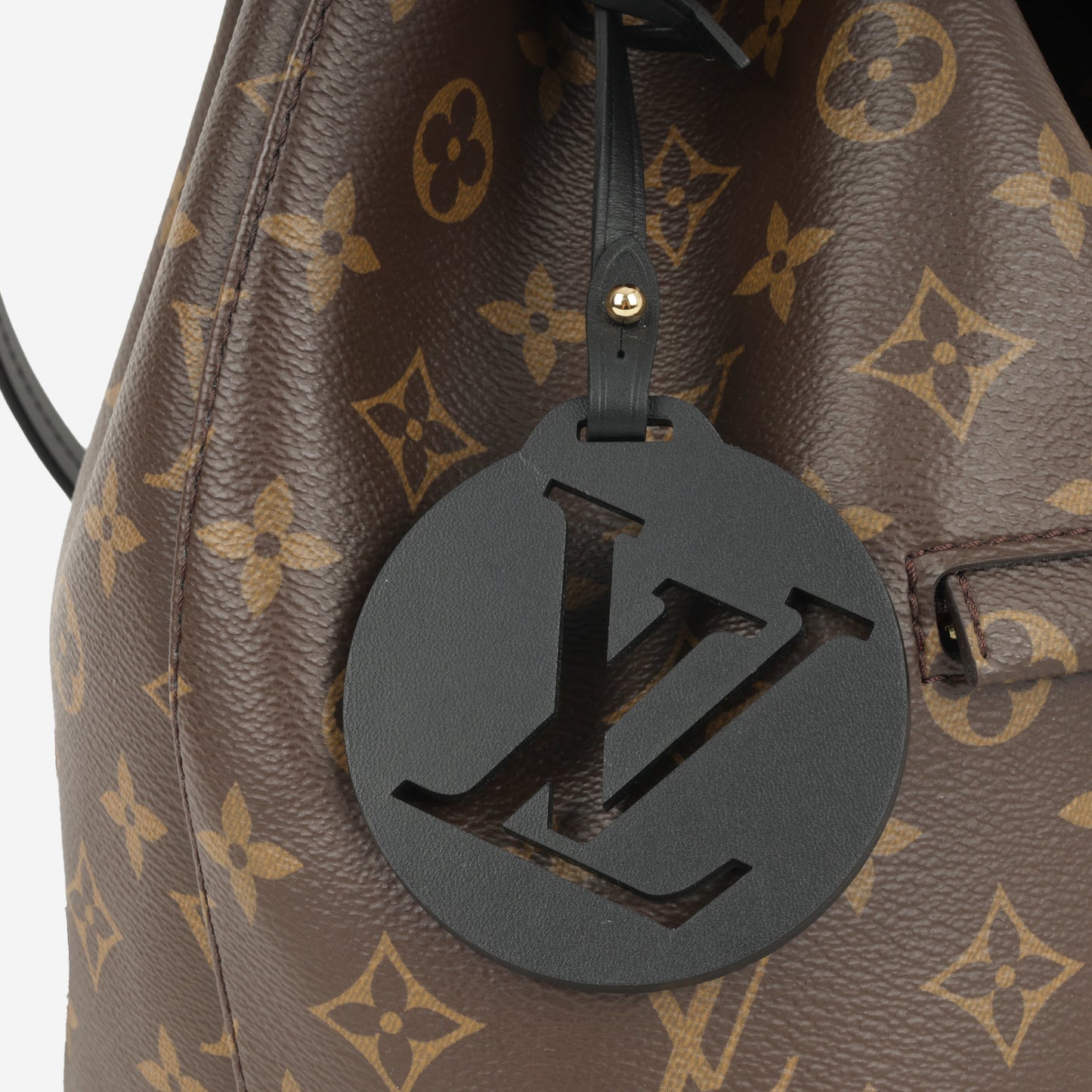 Louis Vuitton Montsouris PM Backpack - Monogram Canvas / Black Trim | Gold Hardware