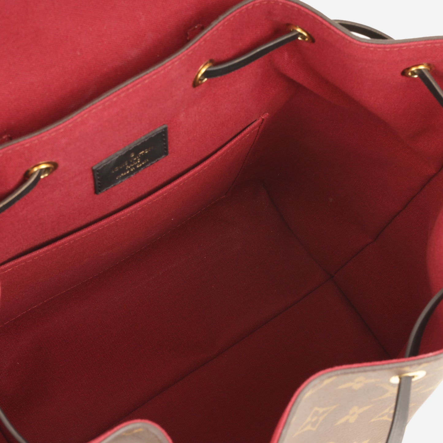 Louis Vuitton Montsouris PM Backpack - Monogram Canvas / Black Trim | Gold Hardware