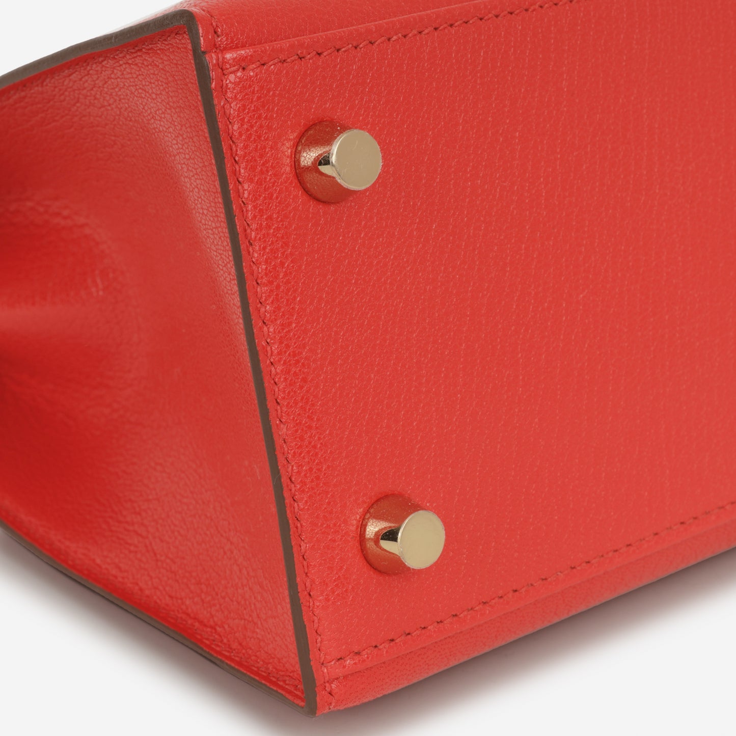 Hermès Kelly 25 - Rouge De Coeur Chevre Chamkila | Gold Hardware