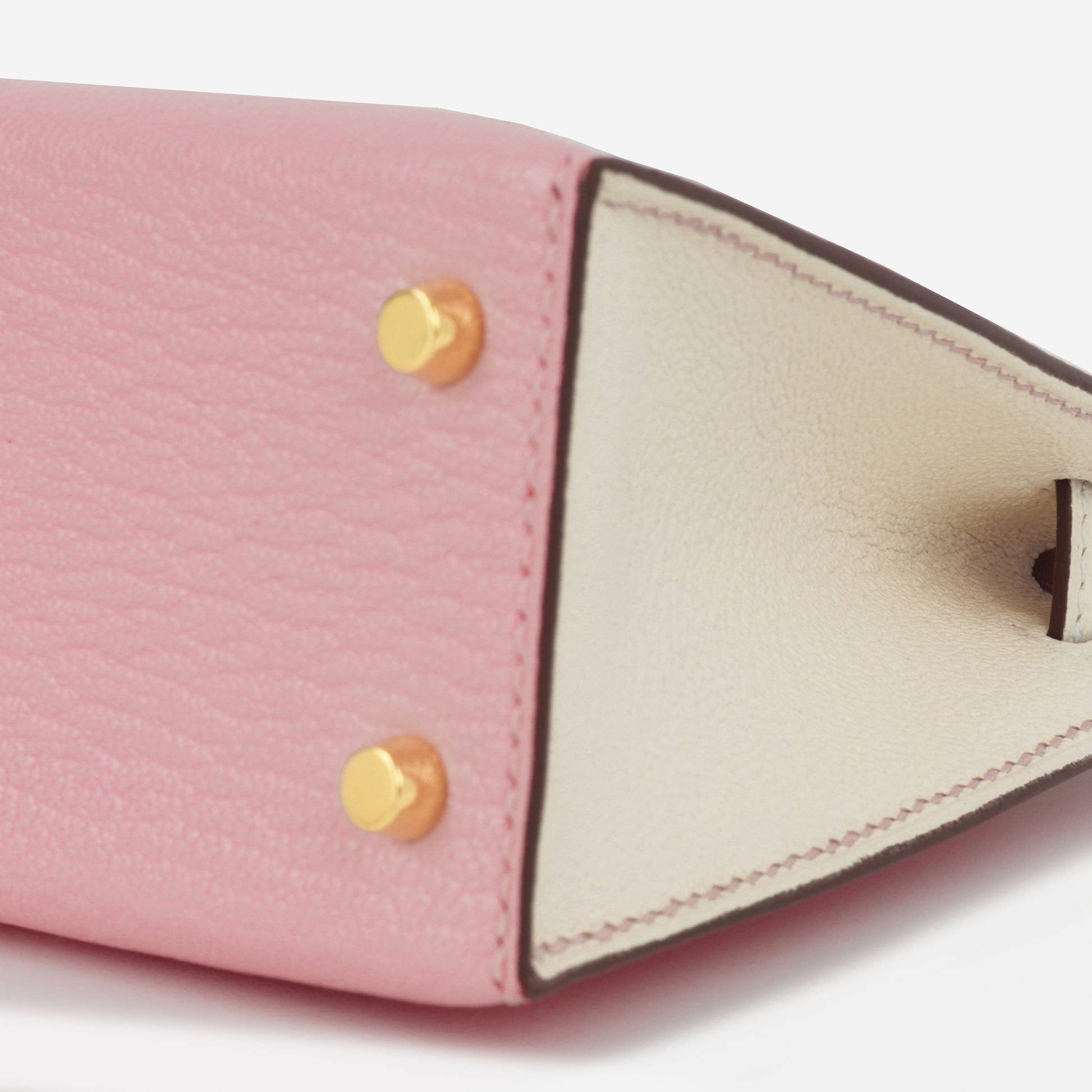 HSS Kelly 20 - Rose Sakura / Craie Chevre Mysore | Gold Hardware - Bagista