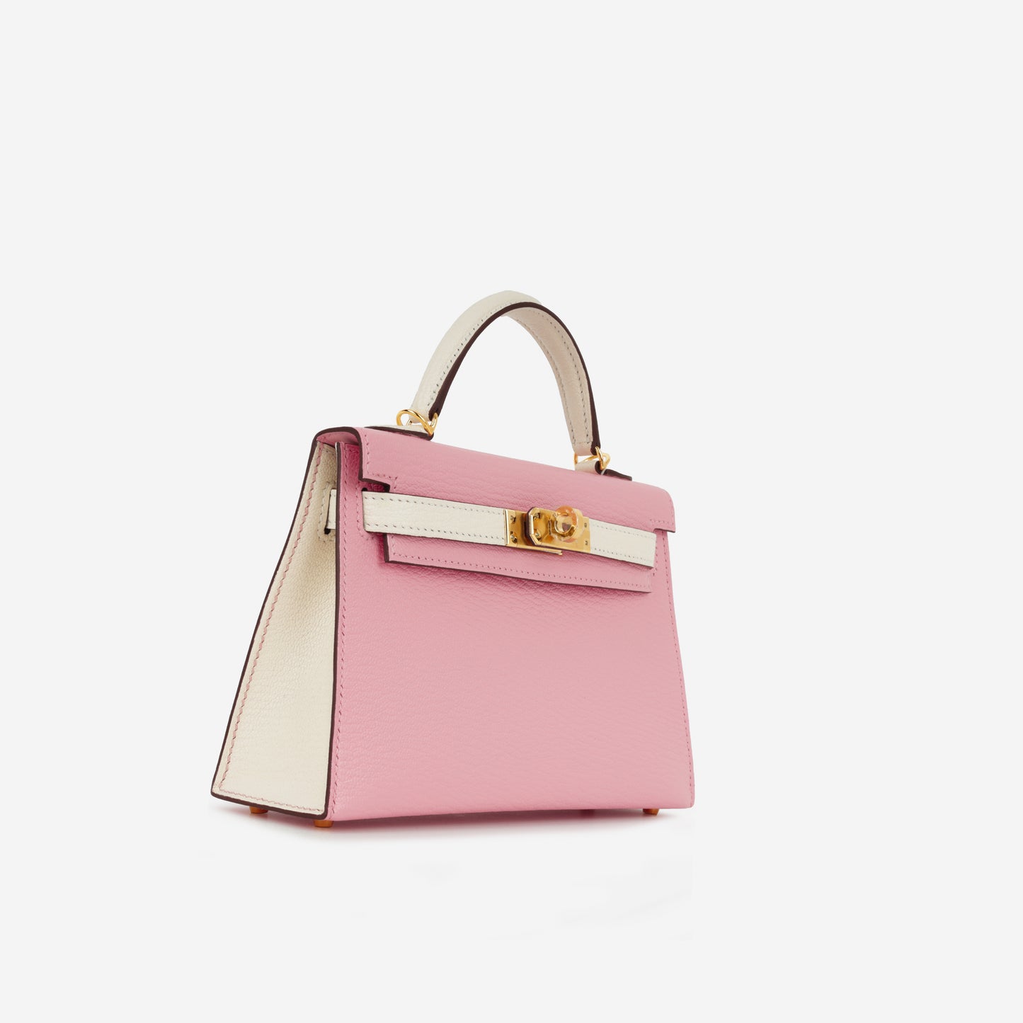 HSS Kelly 20 - Rose Sakura / Craie Chevre Mysore | Gold Hardware - Bagista