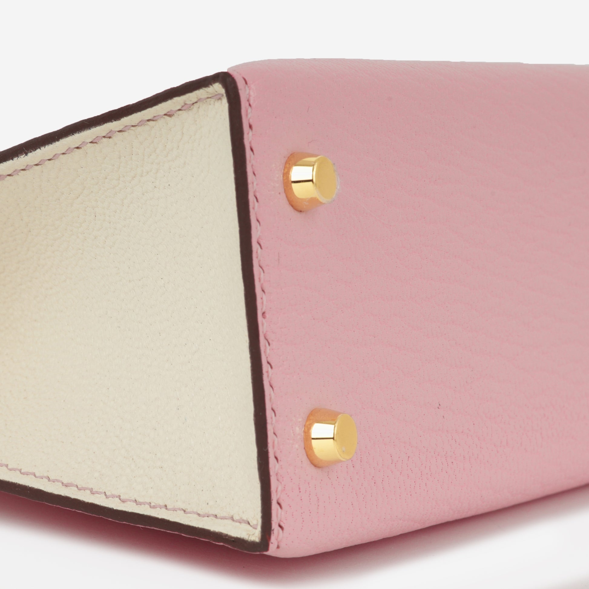 HSS Kelly 20 - Rose Sakura / Craie Chevre Mysore | Gold Hardware - Bagista