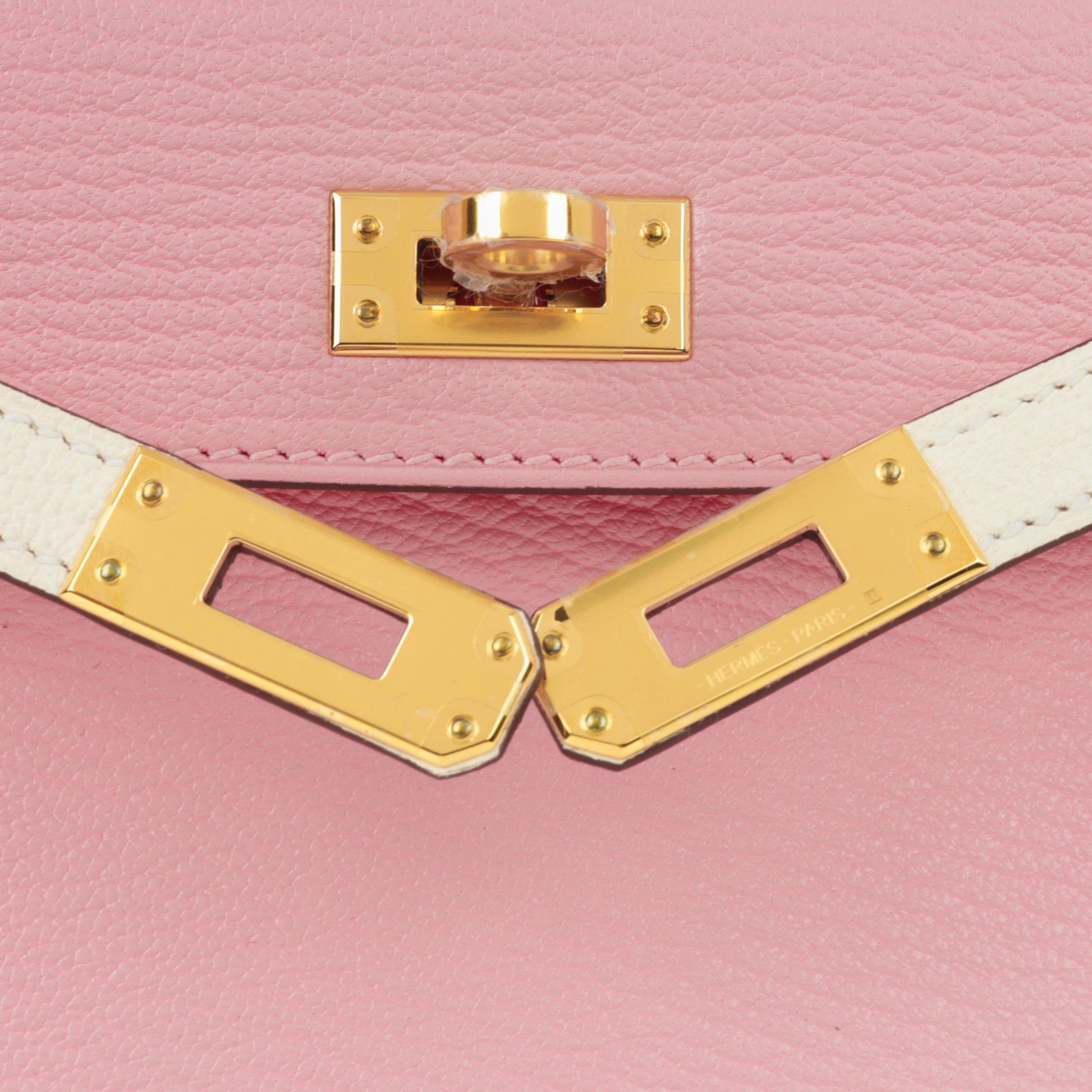 HSS Kelly 20 - Rose Sakura / Craie Chevre Mysore | Gold Hardware - Bagista