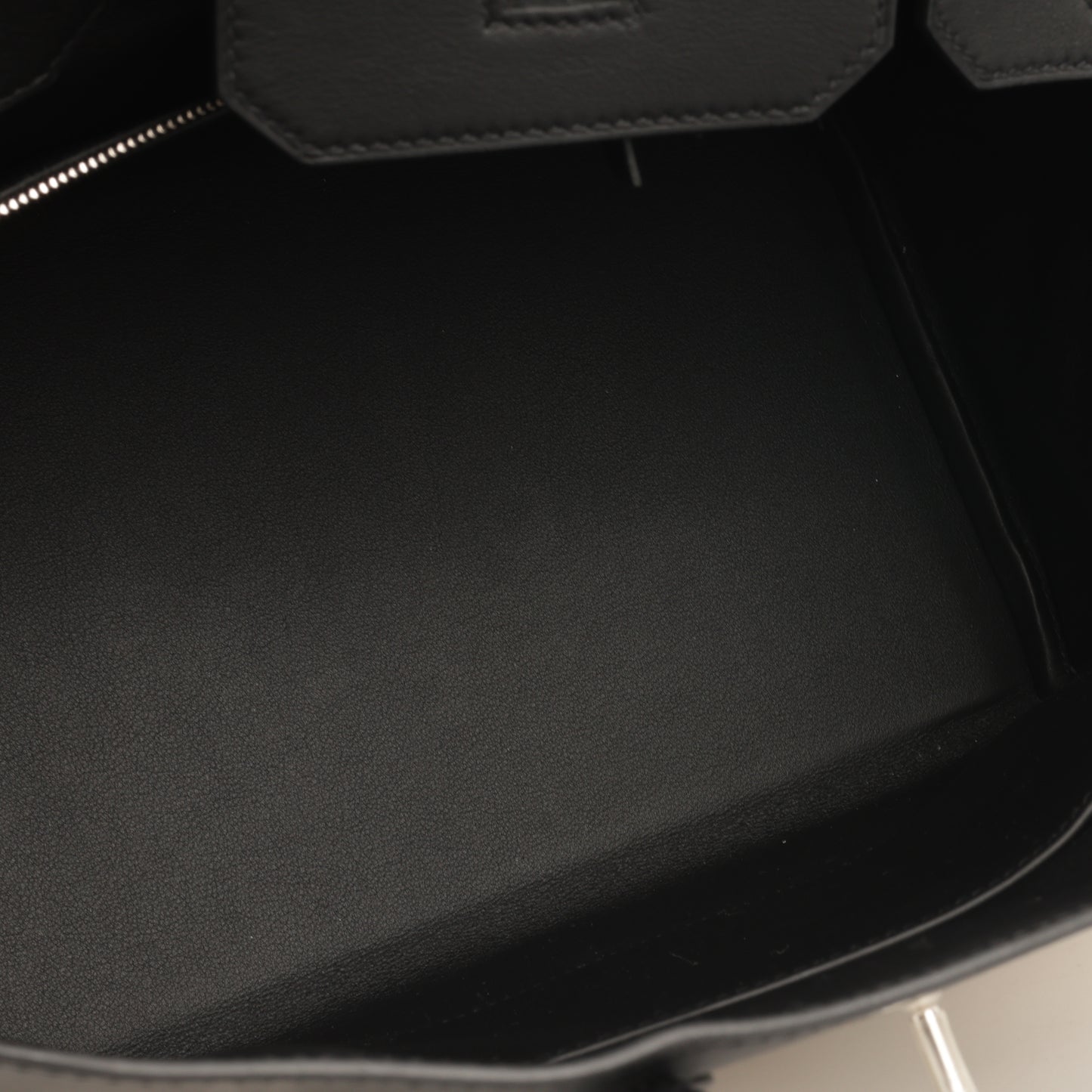 Hermès Birkin 30 Toile - Ficelle / Noir Swift | Palladium Hardware