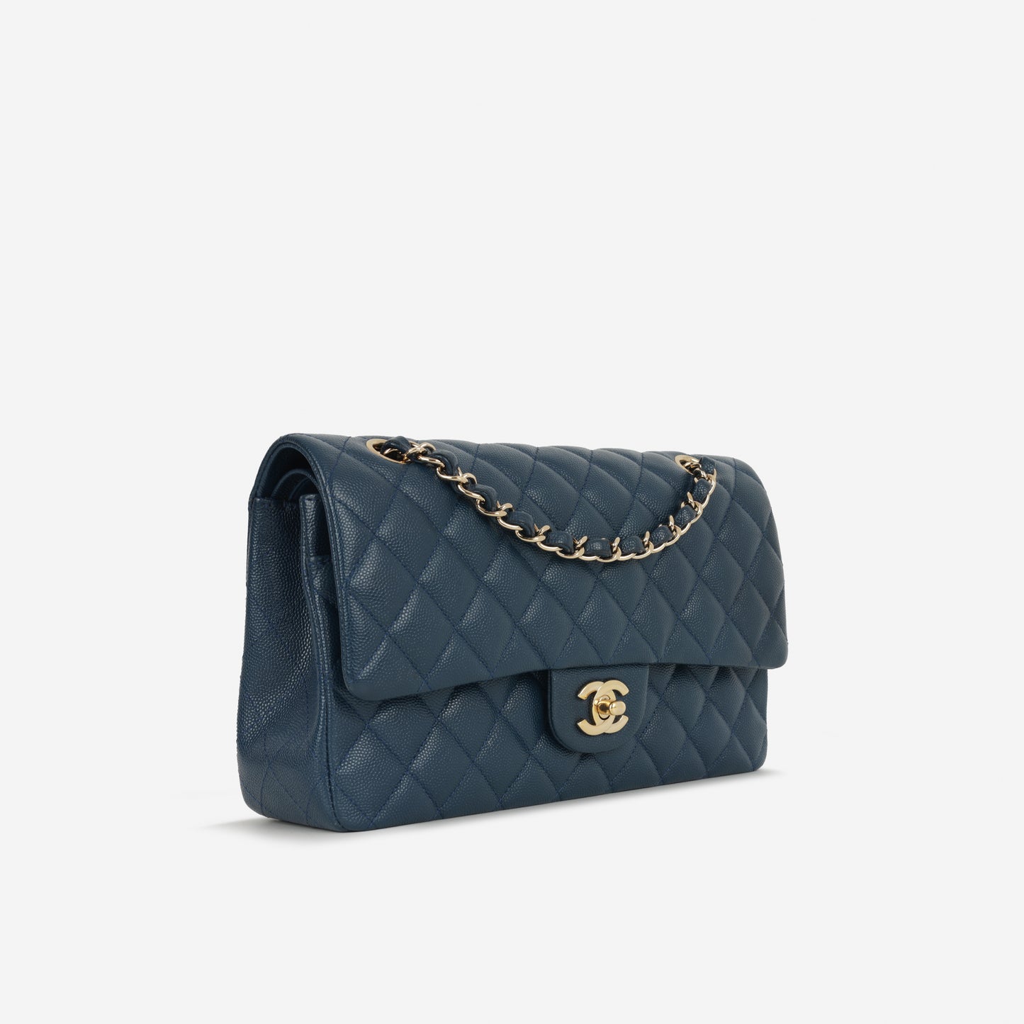 Chanel Medium Classic Flap - Navy Caviar | Gold Hardware (2019)