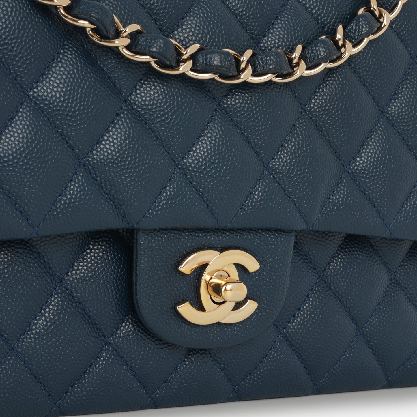 Chanel Medium Classic Flap - Navy Caviar | Gold Hardware (2019)
