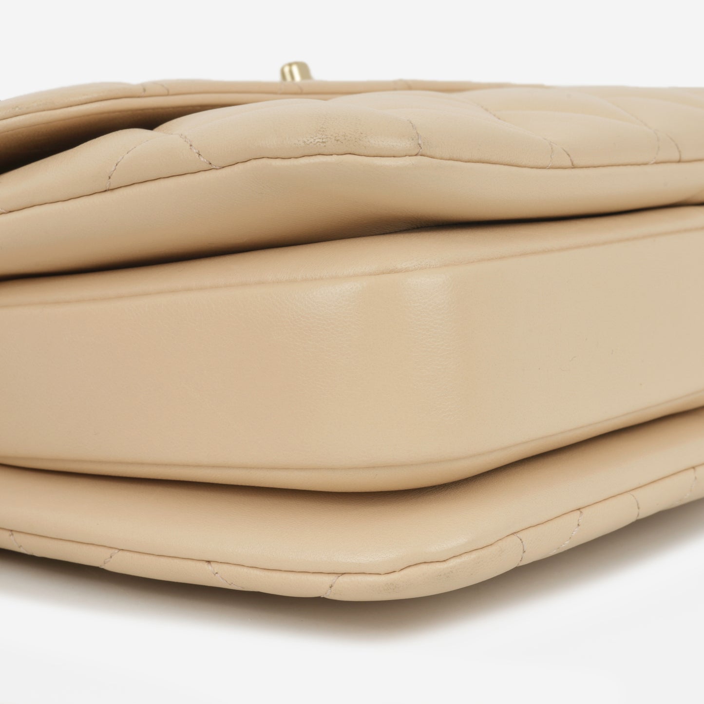 Chanel Small Trendy CC Flap Bag - Light Peach Lambskin | Champagne gold-tone hardware