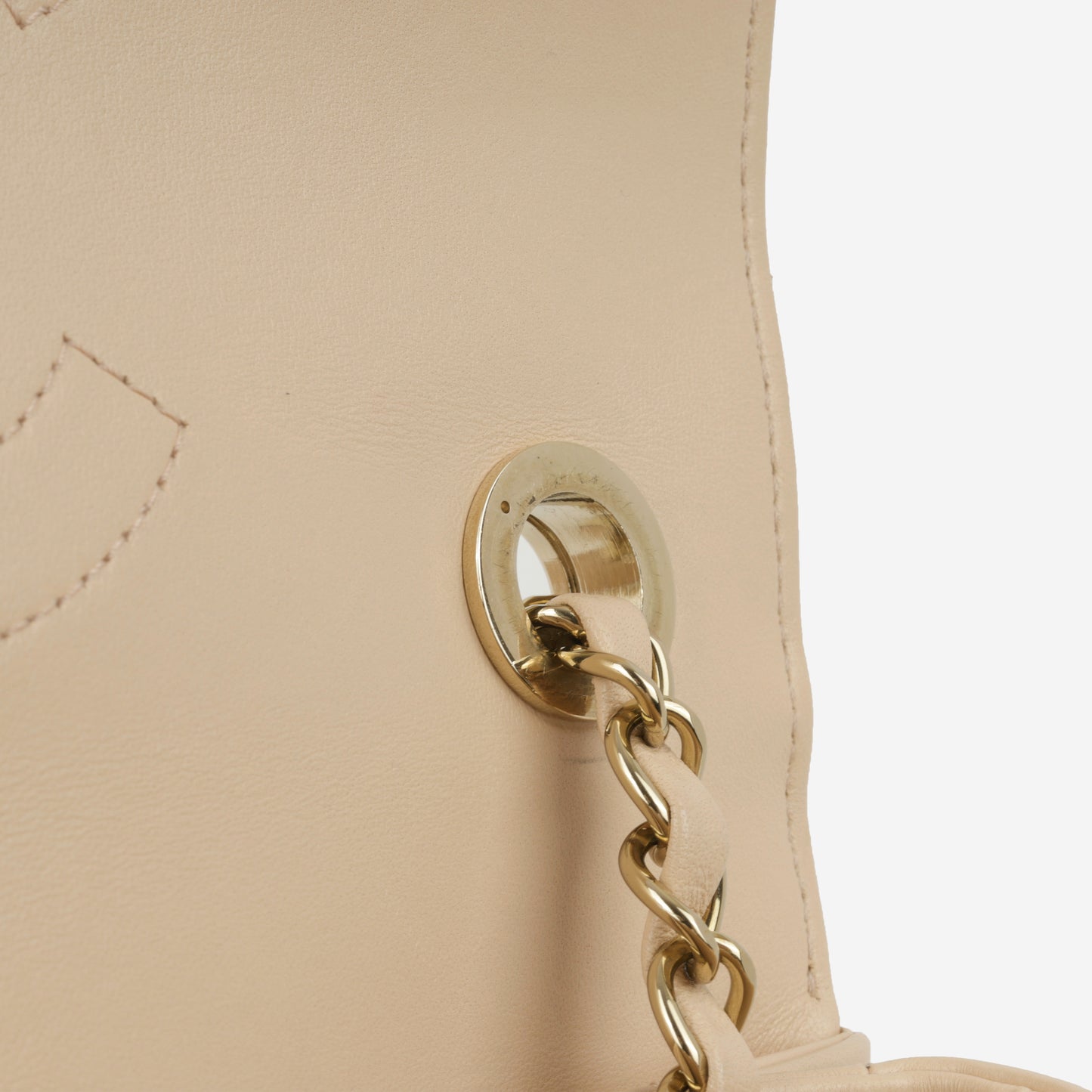 Chanel Small Trendy CC Flap Bag - Light Peach Lambskin | Champagne gold-tone hardware