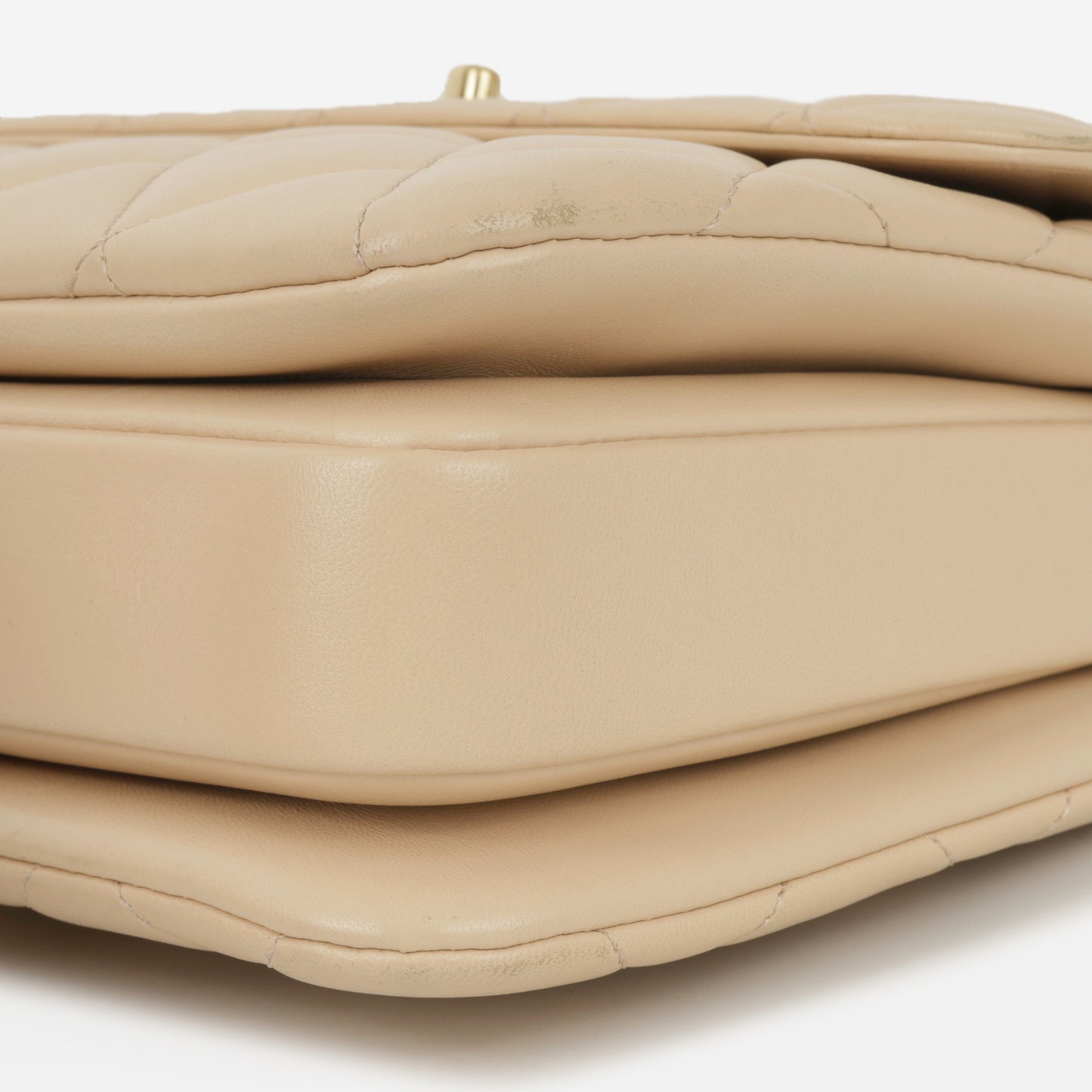 Chanel Small Trendy CC Flap Bag - Light Peach Lambskin | Champagne gold-tone hardware