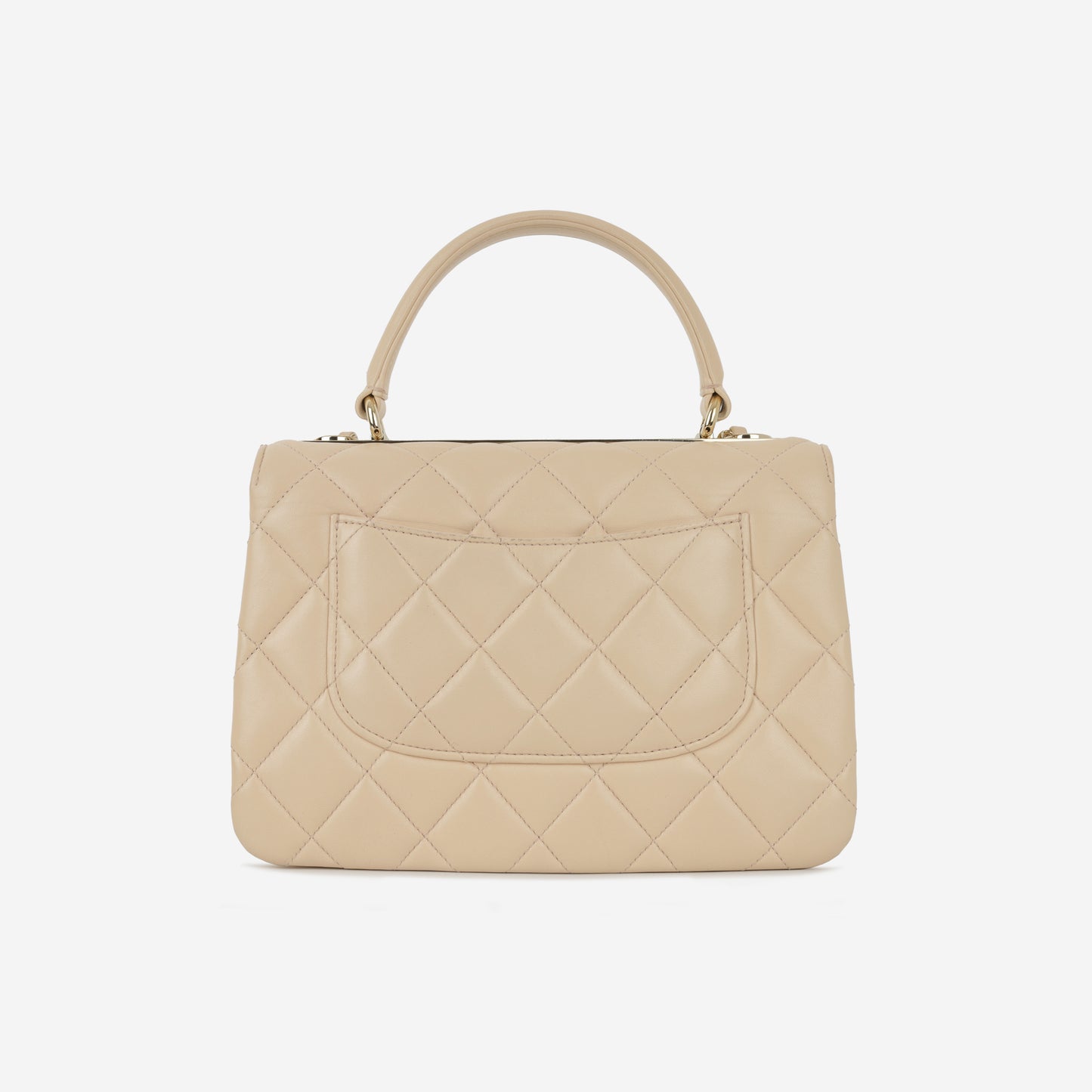 Chanel Small Trendy CC Flap Bag - Light Peach Lambskin | Champagne gold-tone hardware