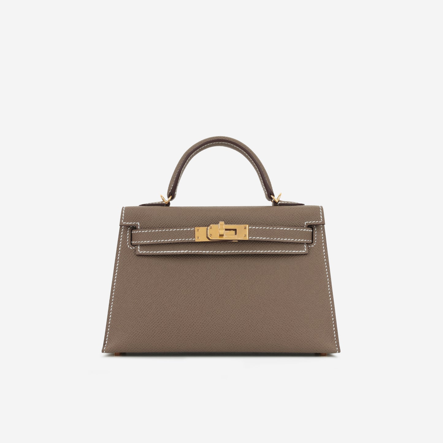 Hermès Mini Kelly - Etoupe Epsom | Gold Hardware