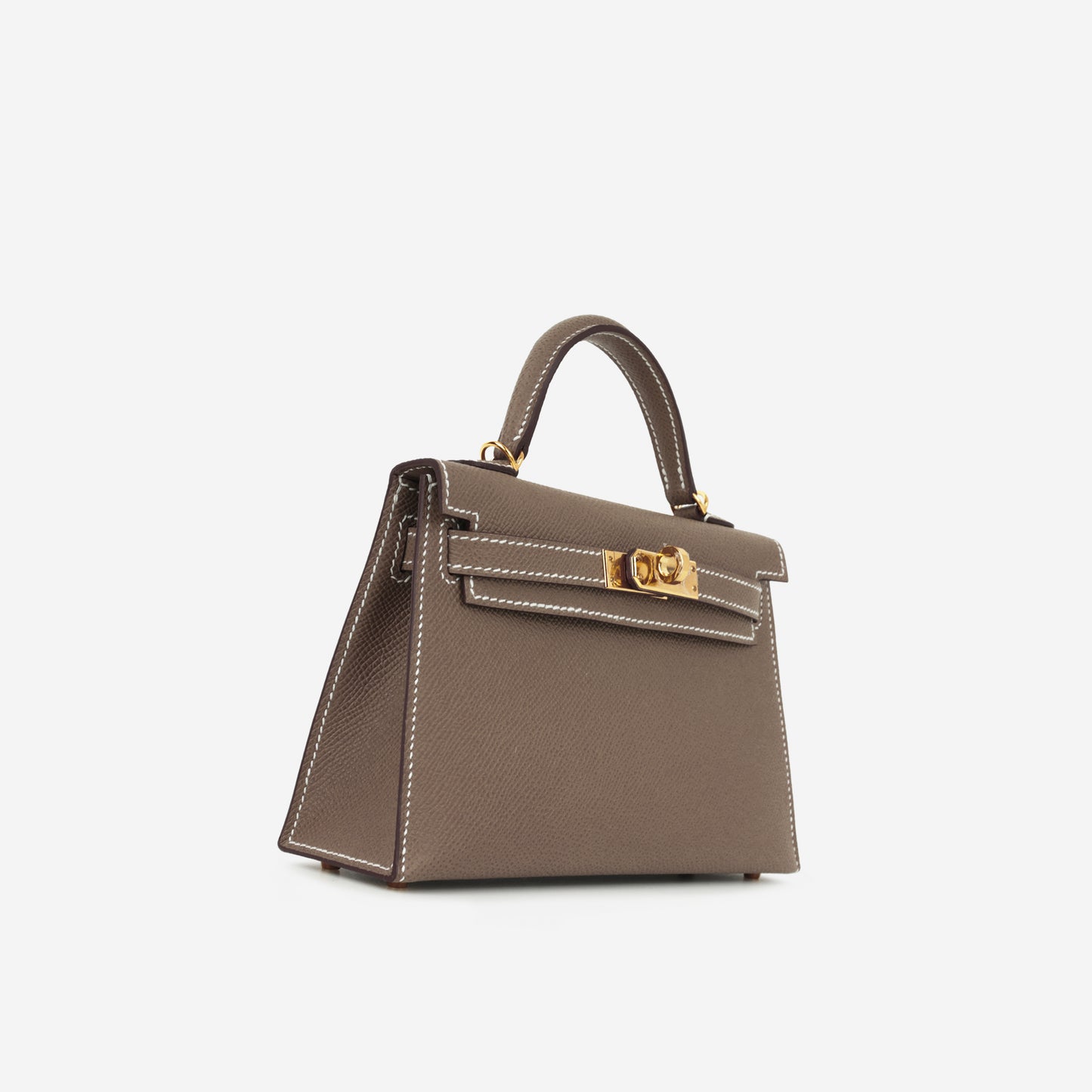 Hermès Mini Kelly - Etoupe Epsom | Gold Hardware