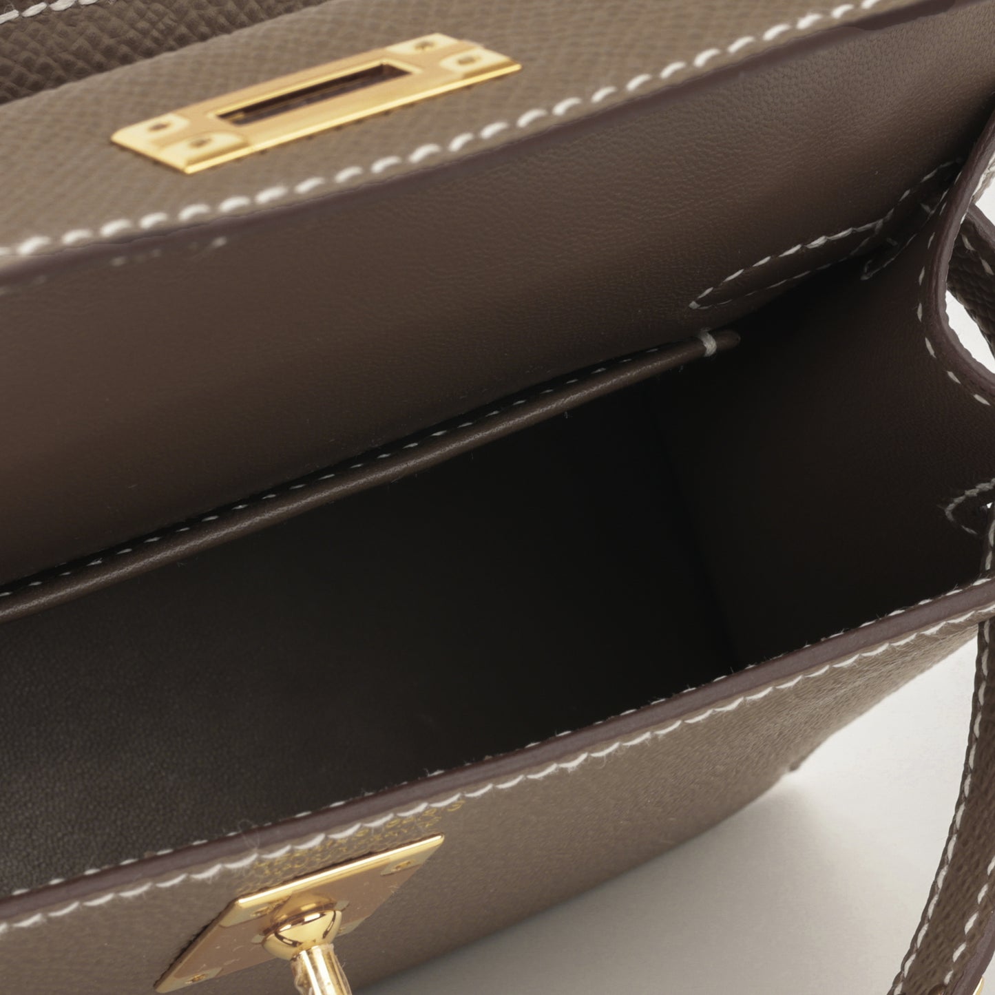 Hermès Mini Kelly - Etoupe Epsom | Gold Hardware