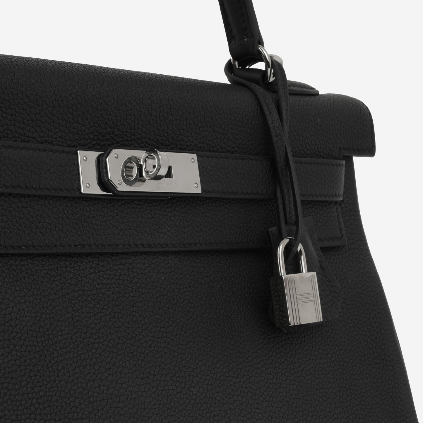 Hermès Kelly 32 - Noir Togo | Palladium Hardware